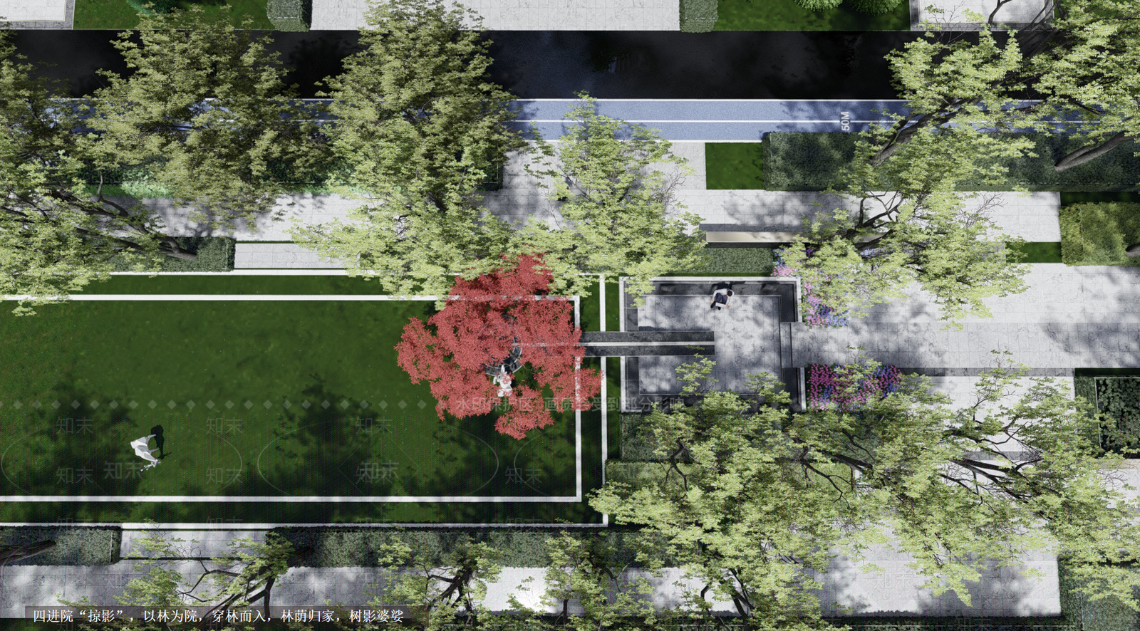 现代住宅大区景观SU模型下载【ID:1157094302】
