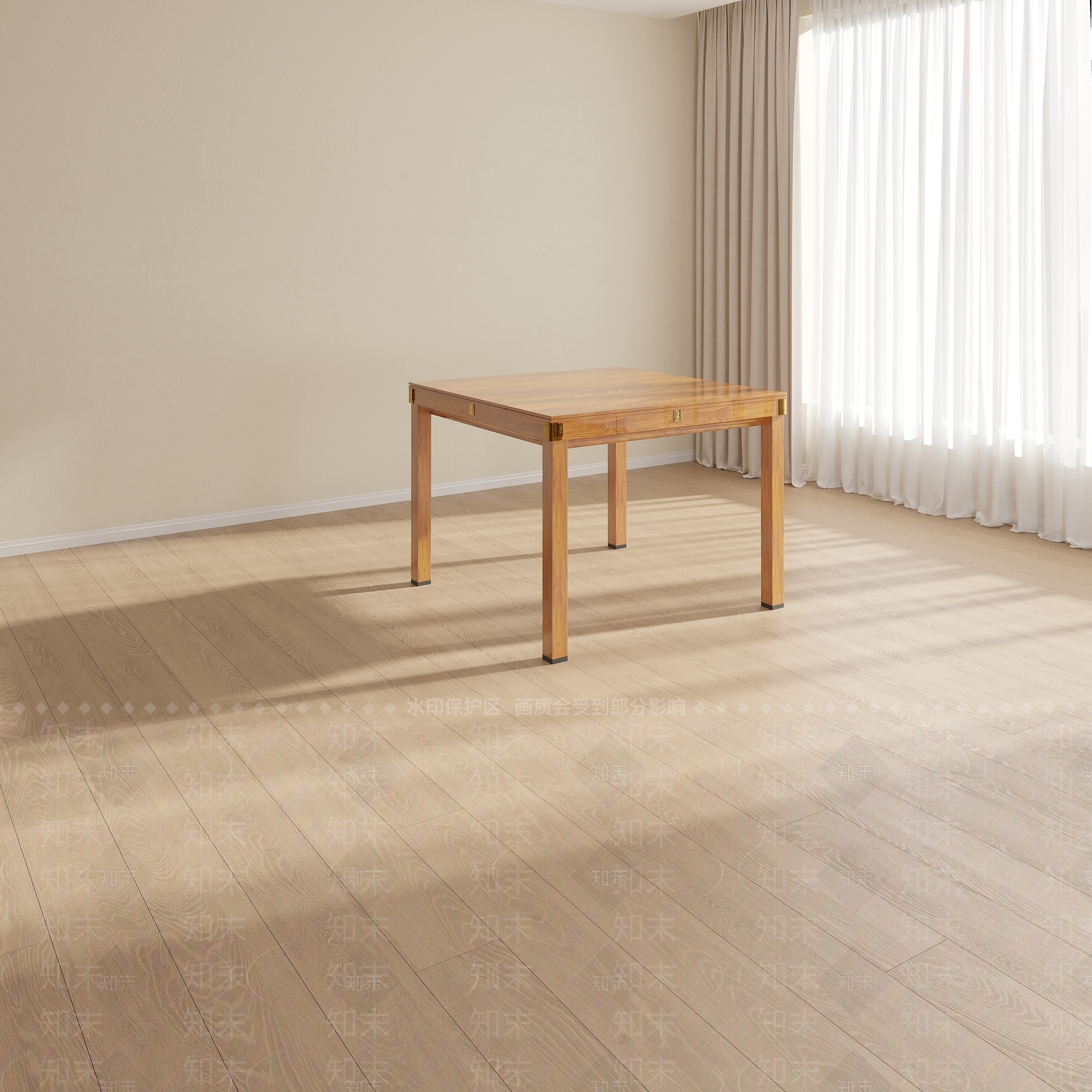 现代原木麻将桌3D模型下载【ID:1157101978】