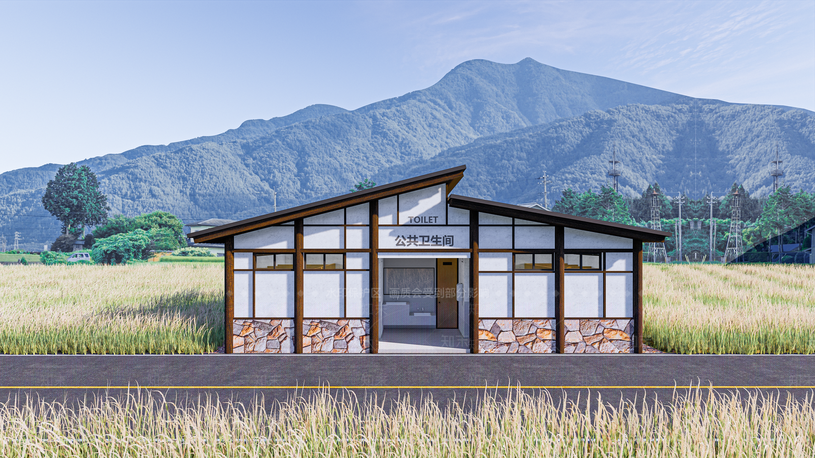 新中式厕所SU模型下载【ID:1157109226】