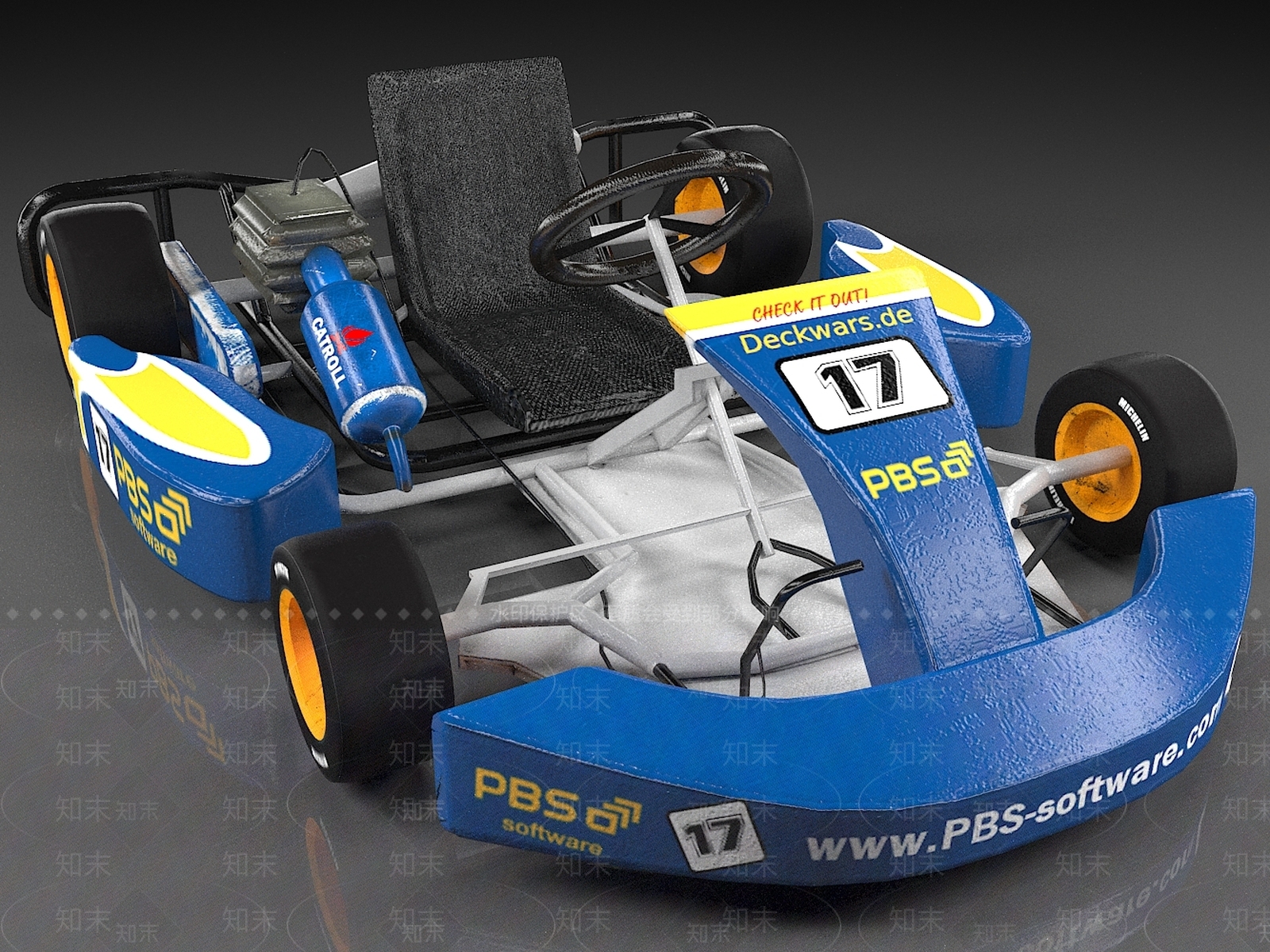 现代卡丁车3D模型下载【ID:1157110259】