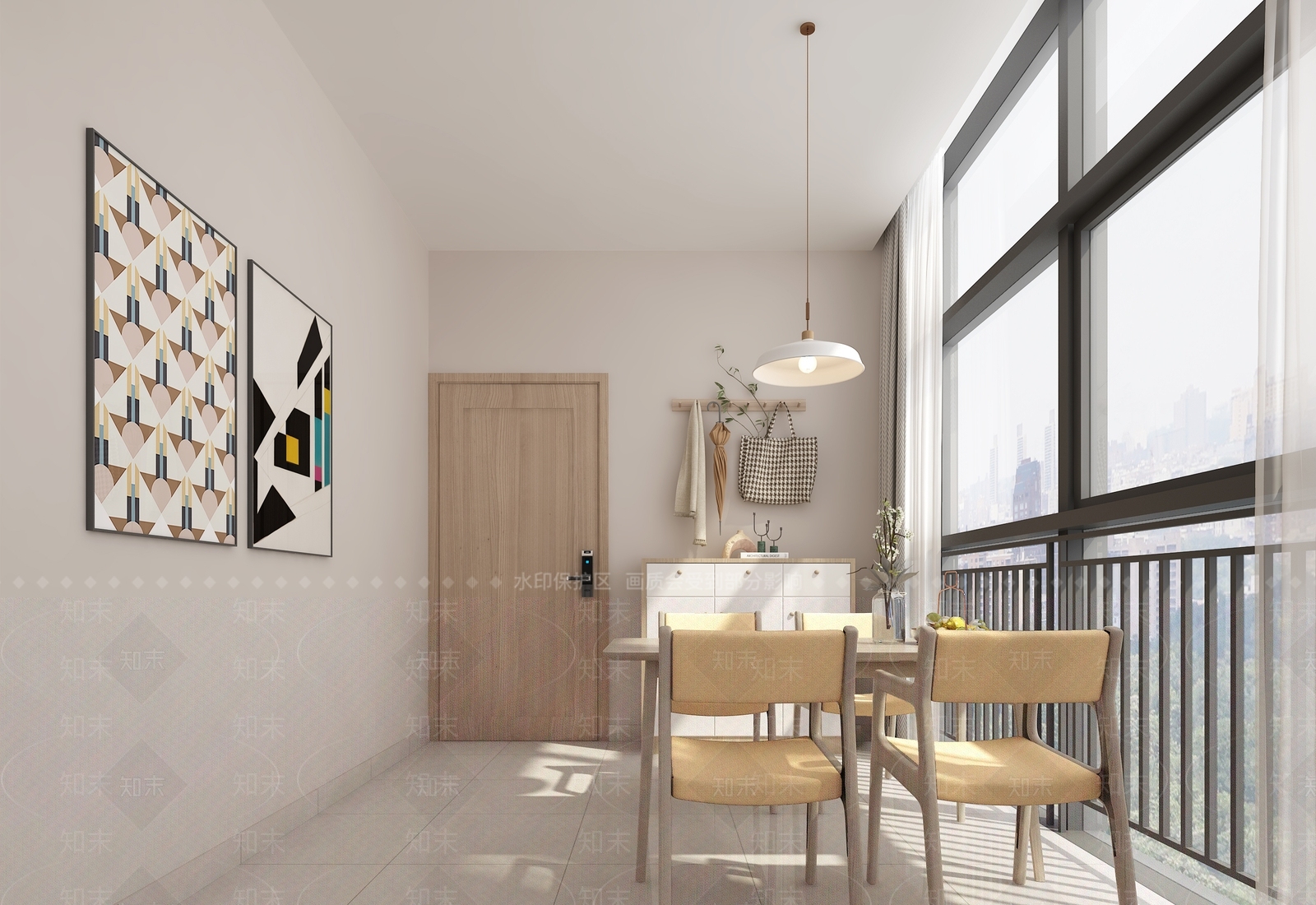 现代公寓卧室3D模型下载【ID:1157110731】