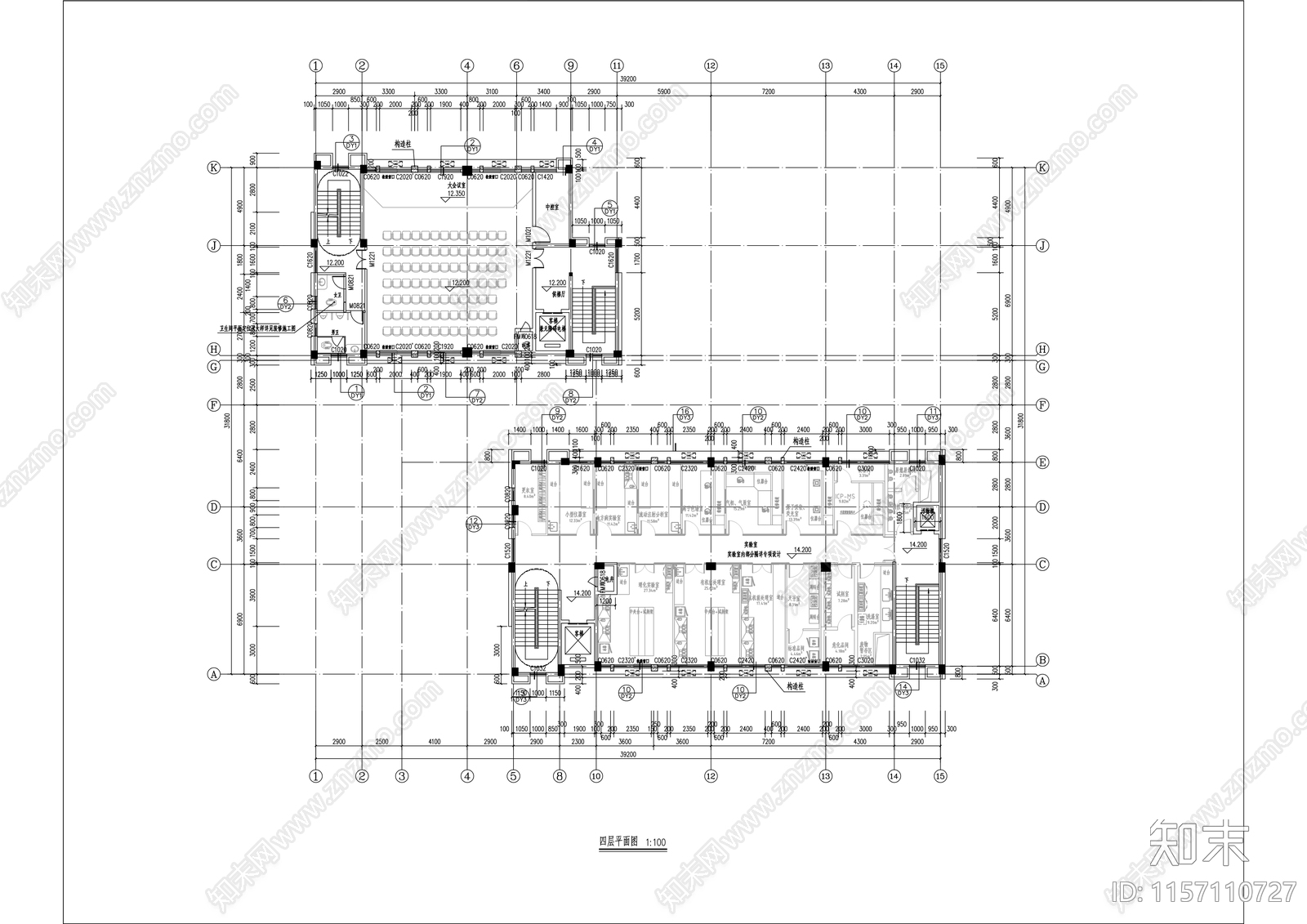 疾病预防控制中心迁建项目建筑结构cad施工图下载【ID:1157110727】