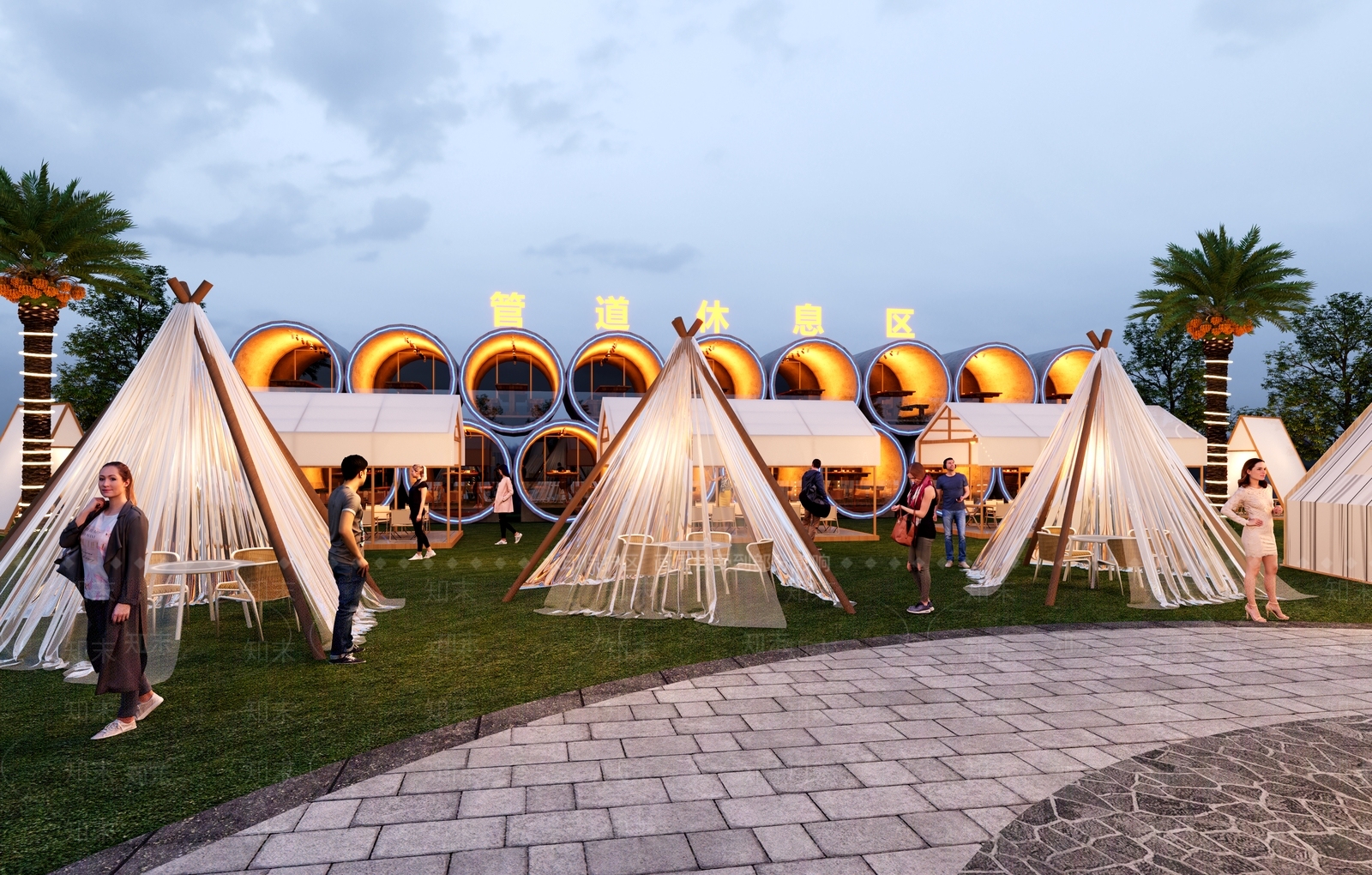 现代露营帐篷3D模型下载【ID:1157117296】