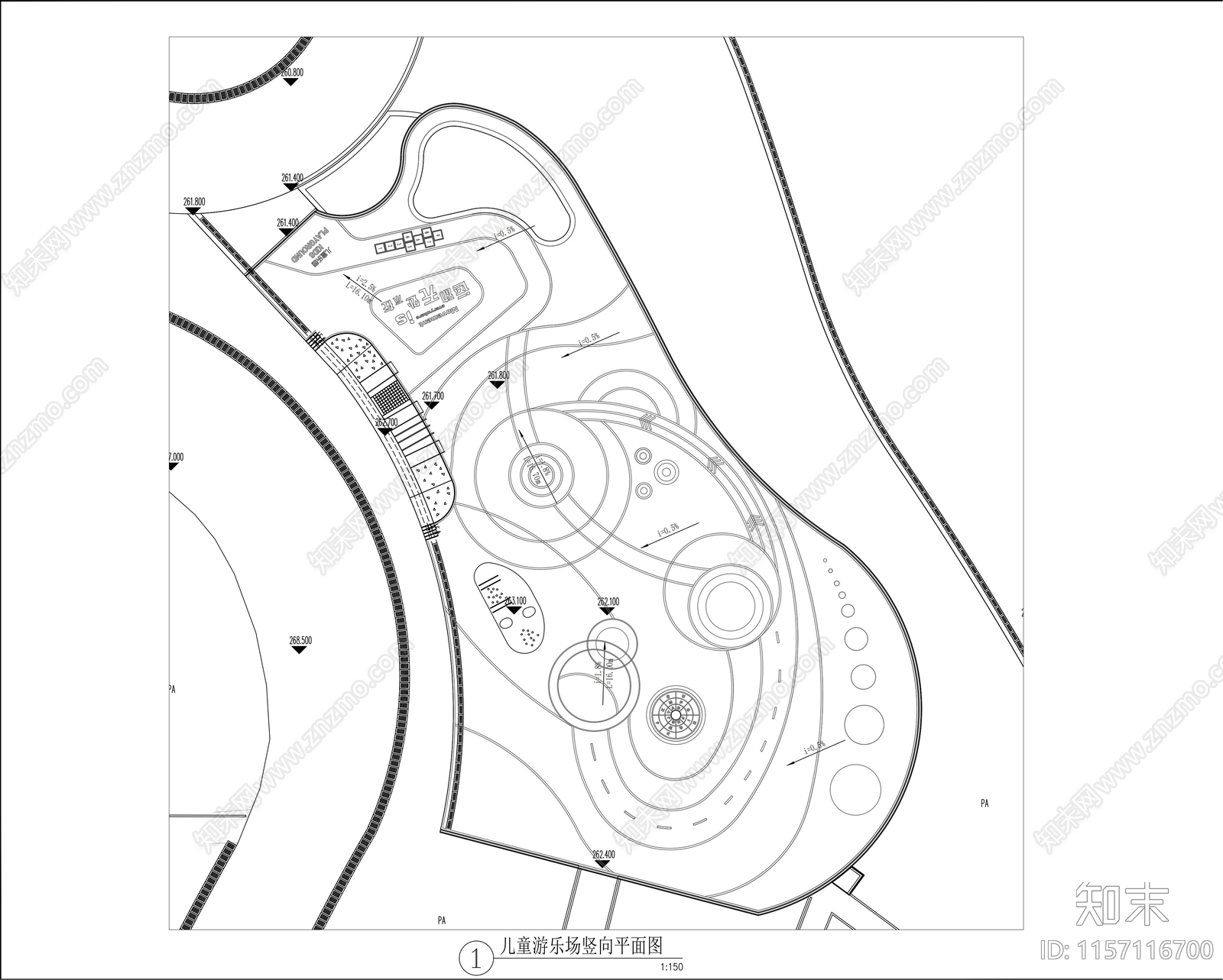 儿童游乐园详图cad施工图下载【ID:1157116700】