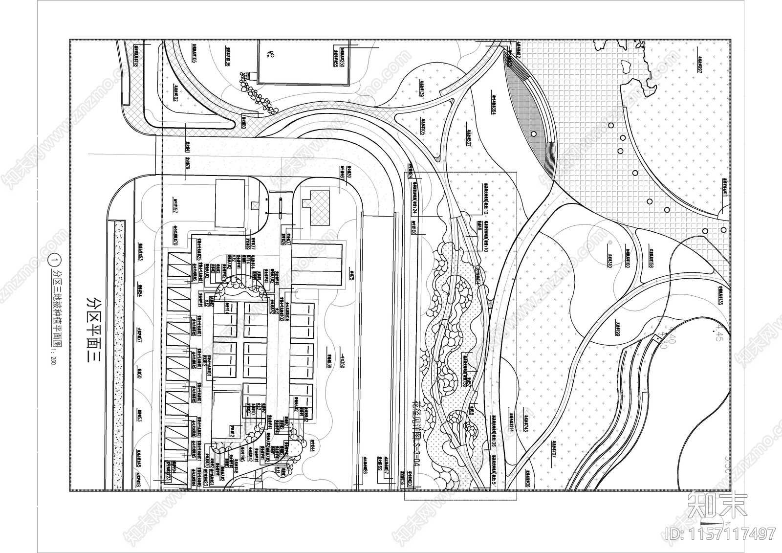 深圳弯人才公园二期景观植cad施工图下载【ID:1157117497】
