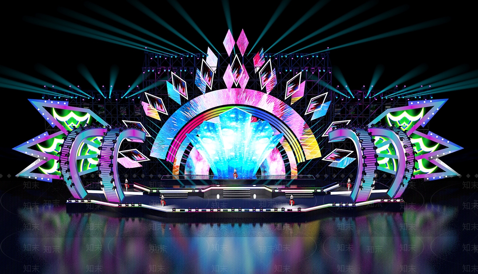 现代舞台3D模型下载【ID:1157119214】