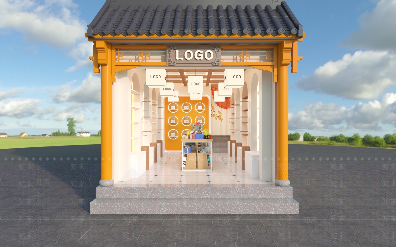 现代玩具礼品店3D模型下载【ID:1157119824】