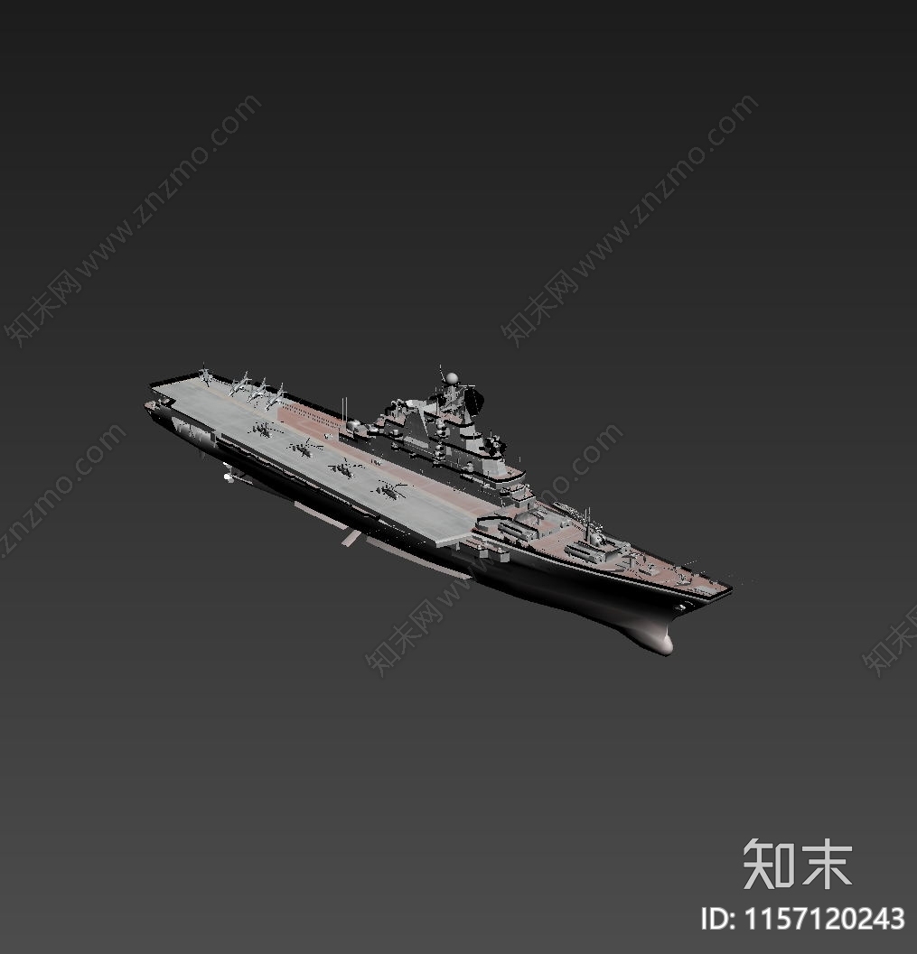 现代中国航母3D模型下载【ID:1157120243】