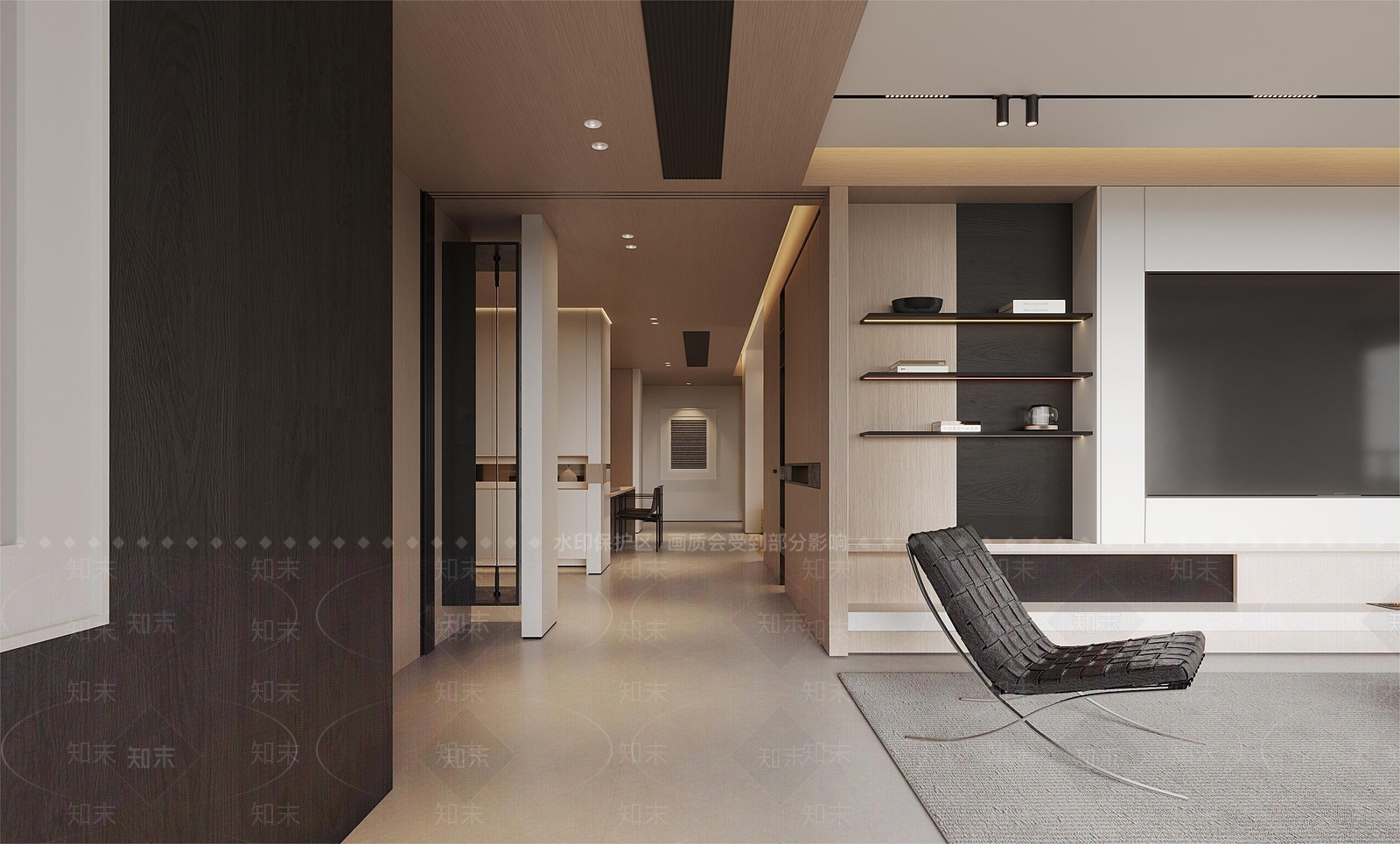 现代极简客餐厅3D模型下载【ID:1157123499】