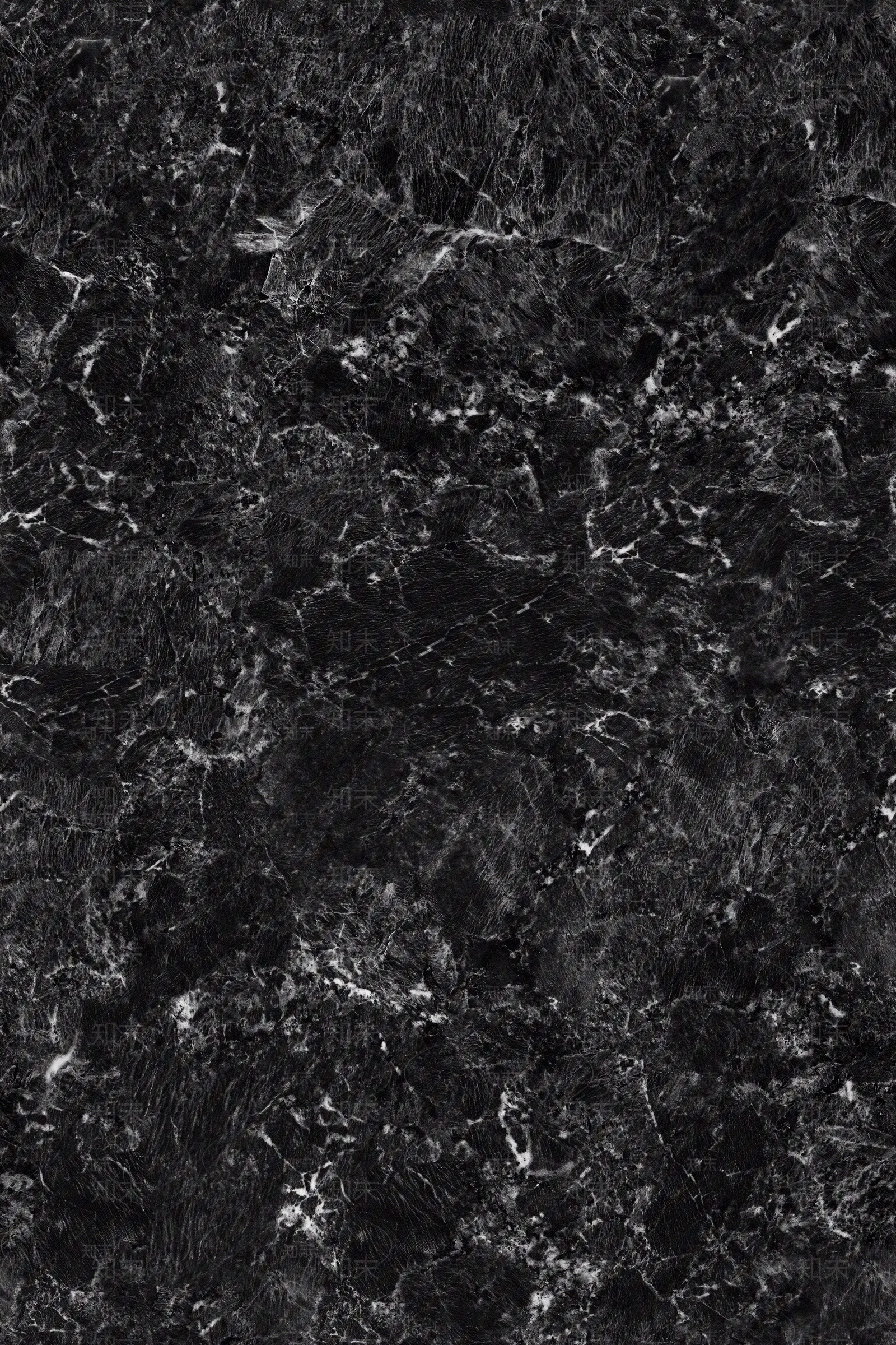 无缝黑色奢石花麻大理石透光石微晶石岩板瓷砖贴图下载【ID:1157128398】