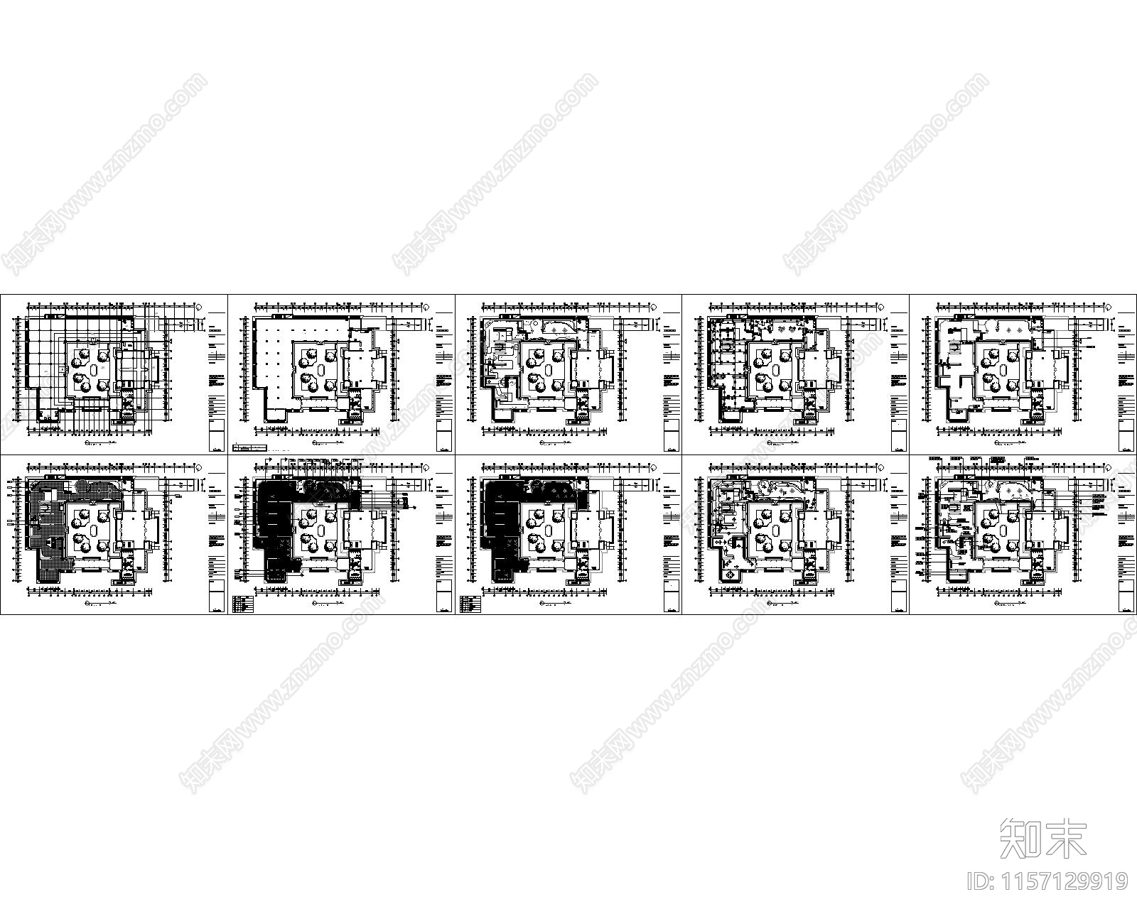 2400平民俗文化展厅布cad施工图下载【ID:1157129919】