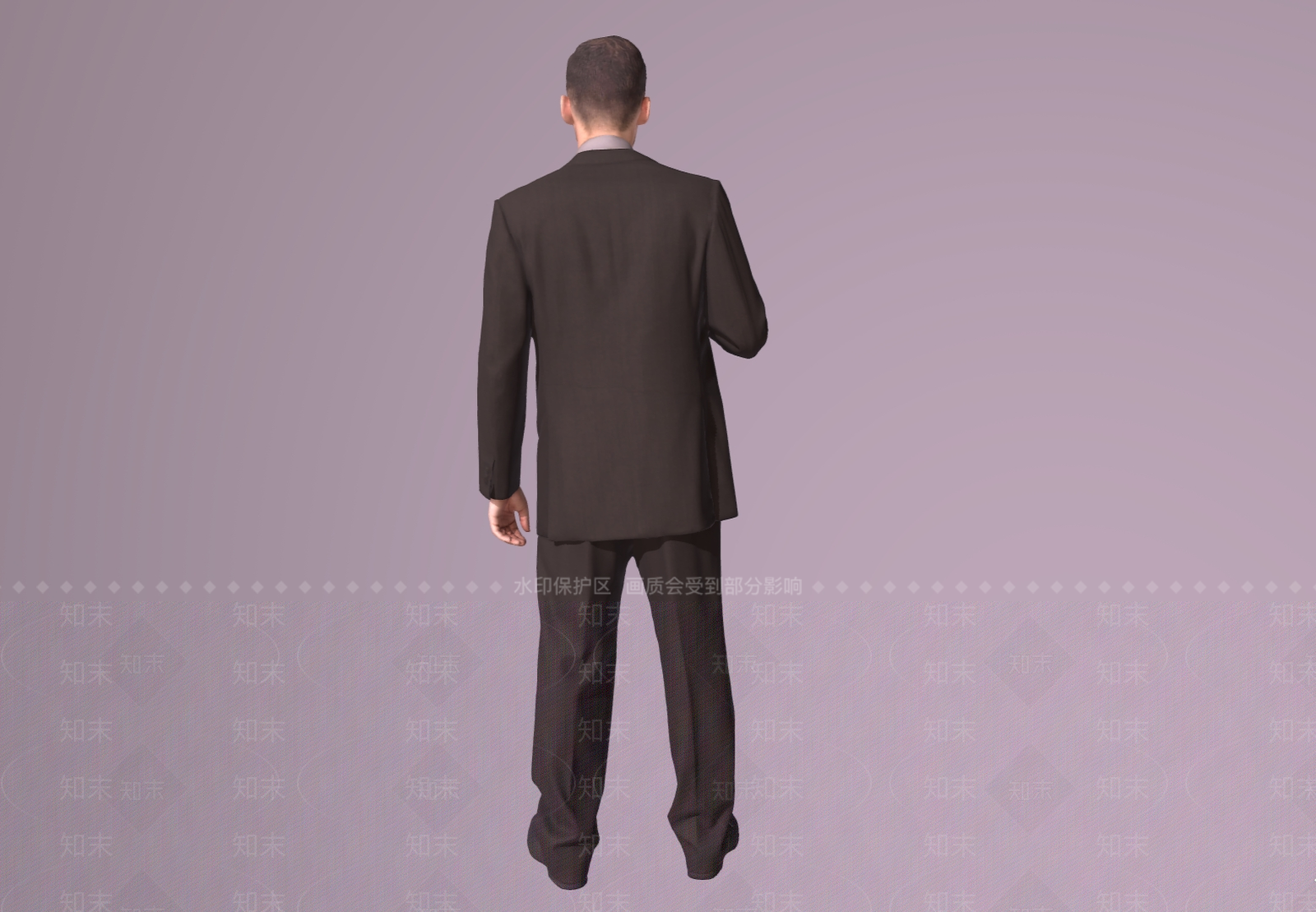 商务男士SU模型下载【ID:1157133502】