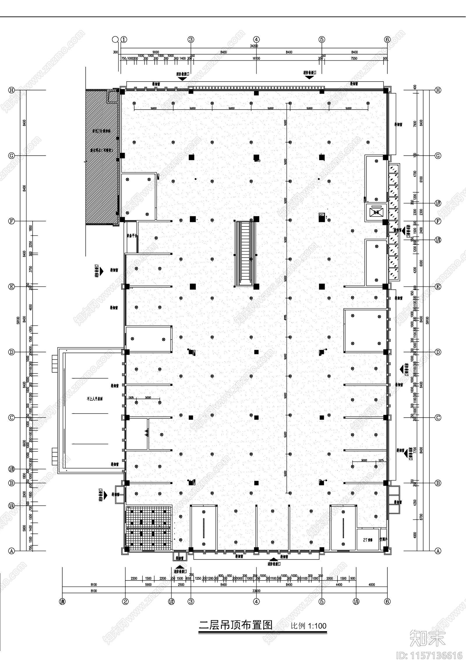 某综合楼农贸菜场装修设cad施工图下载【ID:1157136616】