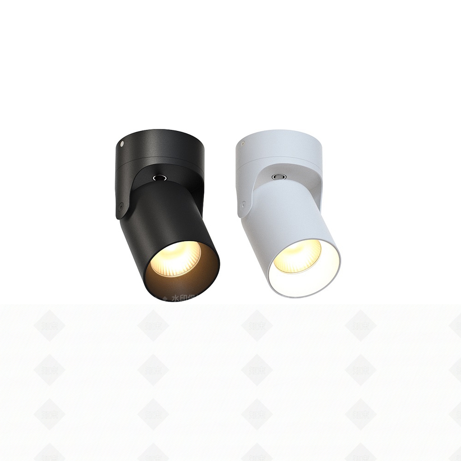 现代筒灯3D模型下载【ID:1157146474】