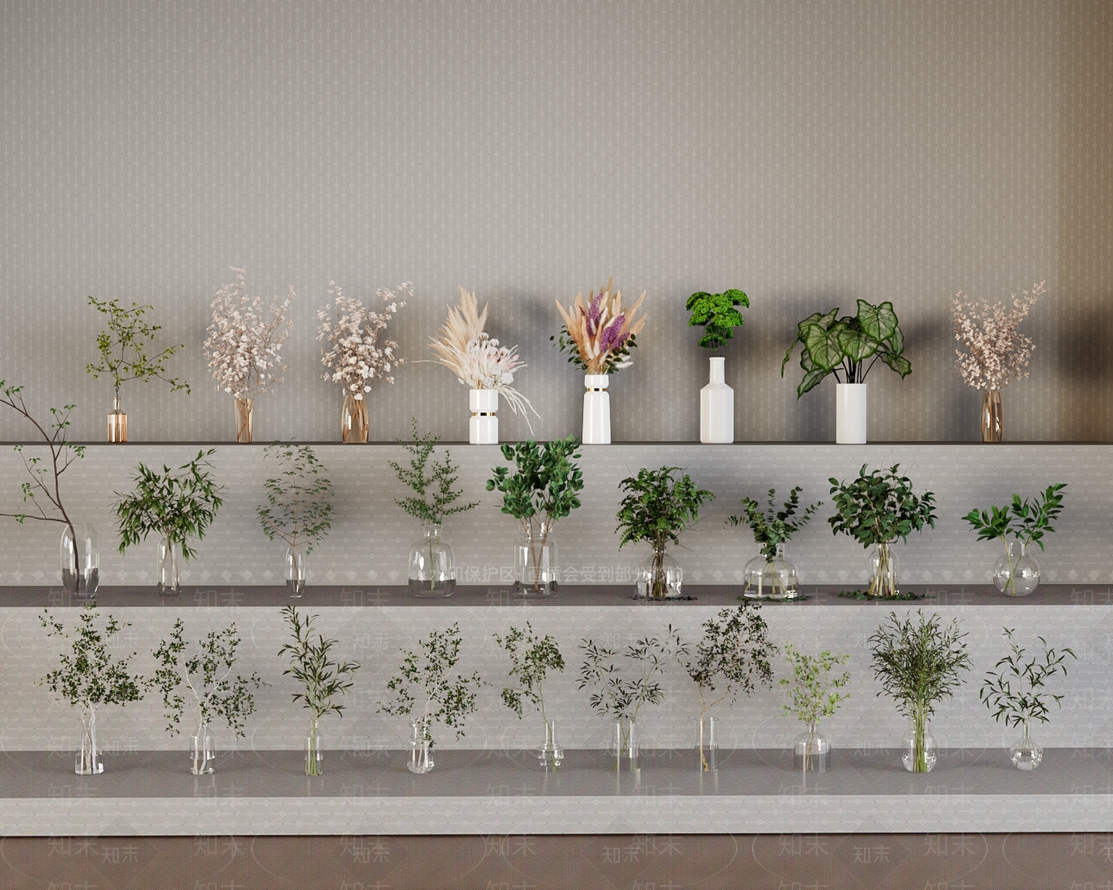 水生植物3D模型下载【ID:1157147006】