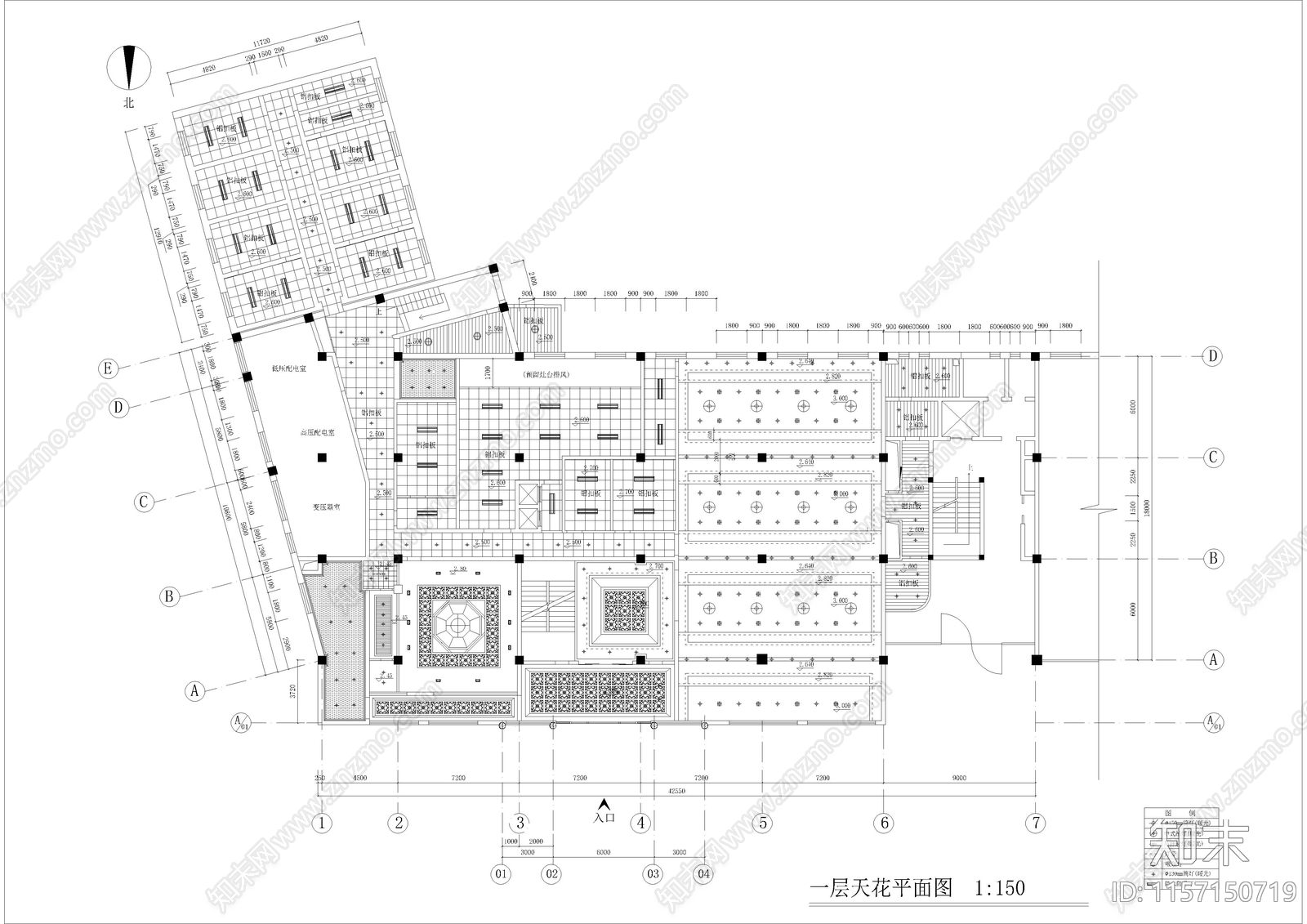 3170㎡餐厅cad施工图下载【ID:1157150719】