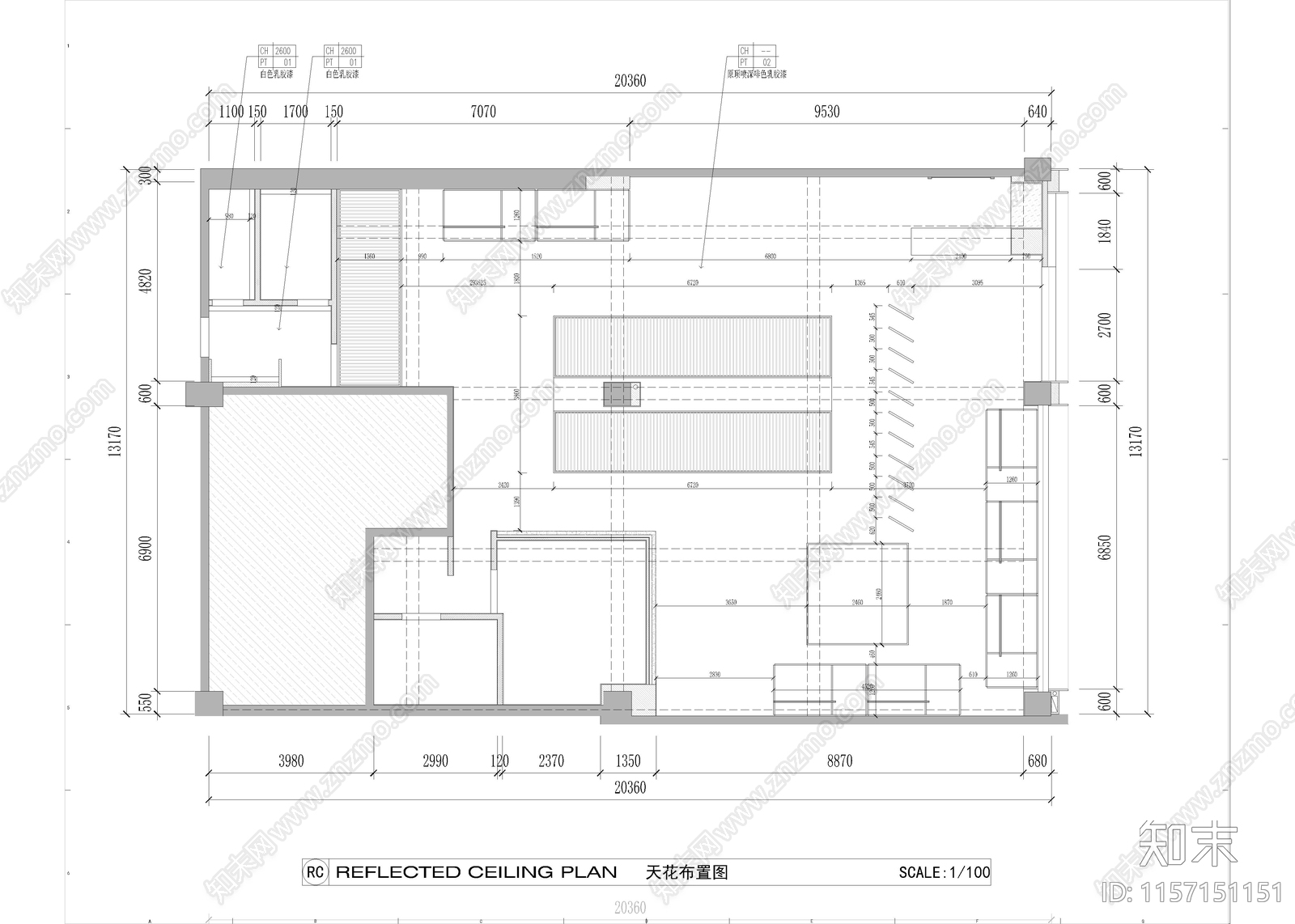 烧烤店cad施工图下载【ID:1157151151】