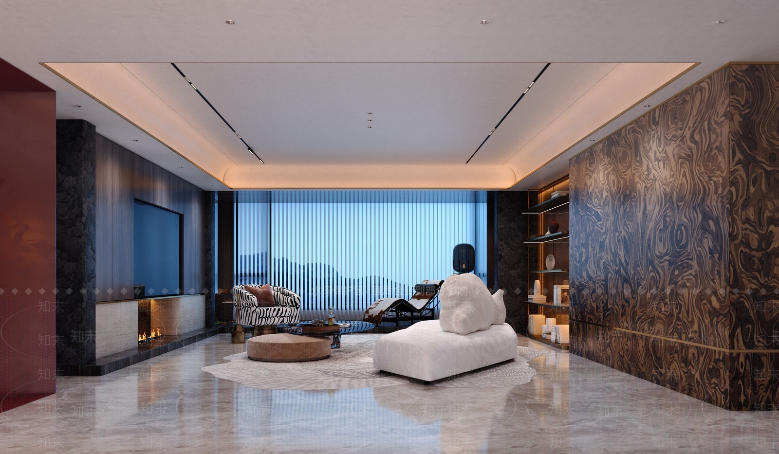 现代港式客餐厅3D模型下载【ID:1157180578】