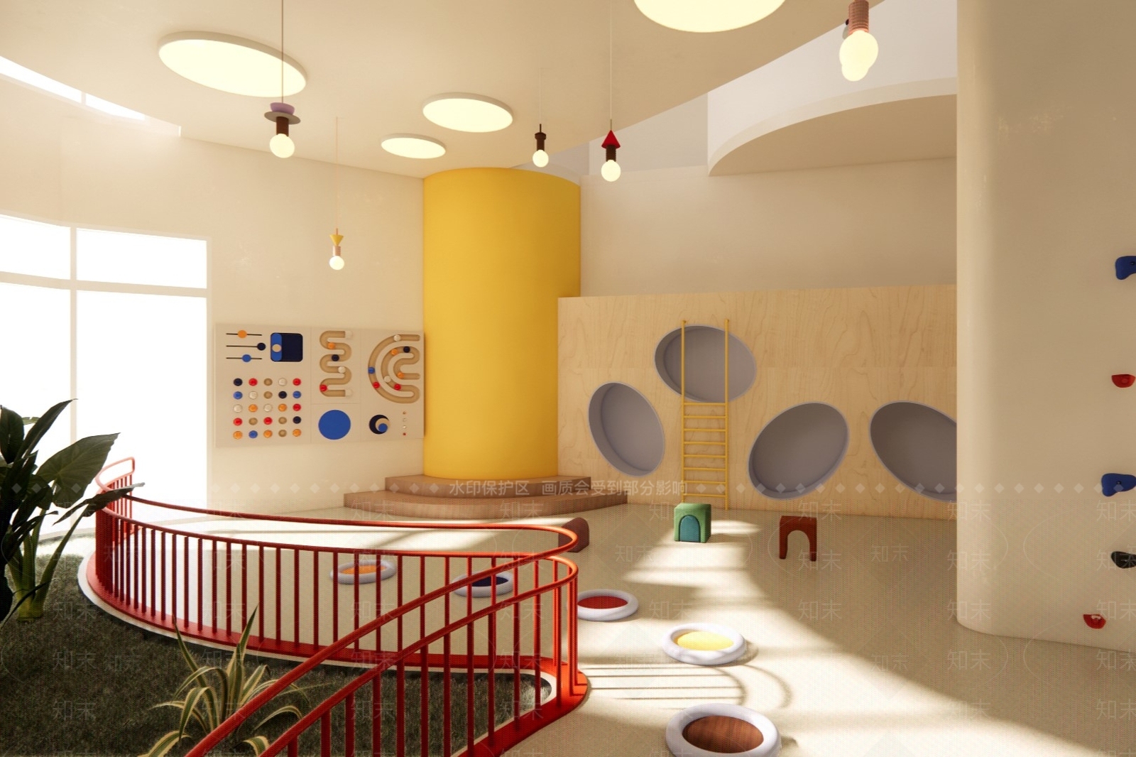 现代幼儿园儿童娱乐空间SU模型下载【ID:1157158675】