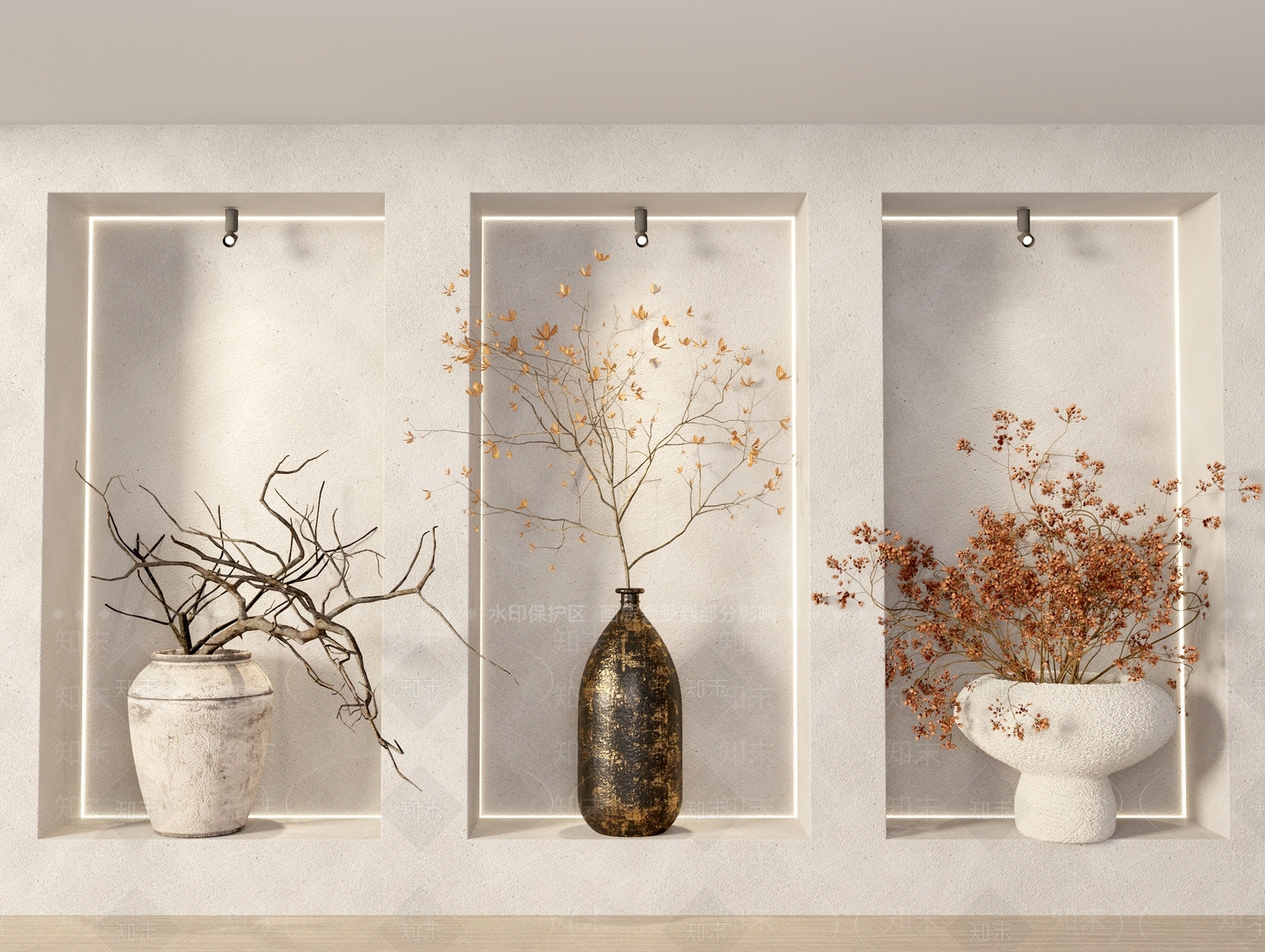 花瓶花艺组合3D模型下载【ID:1157157434】