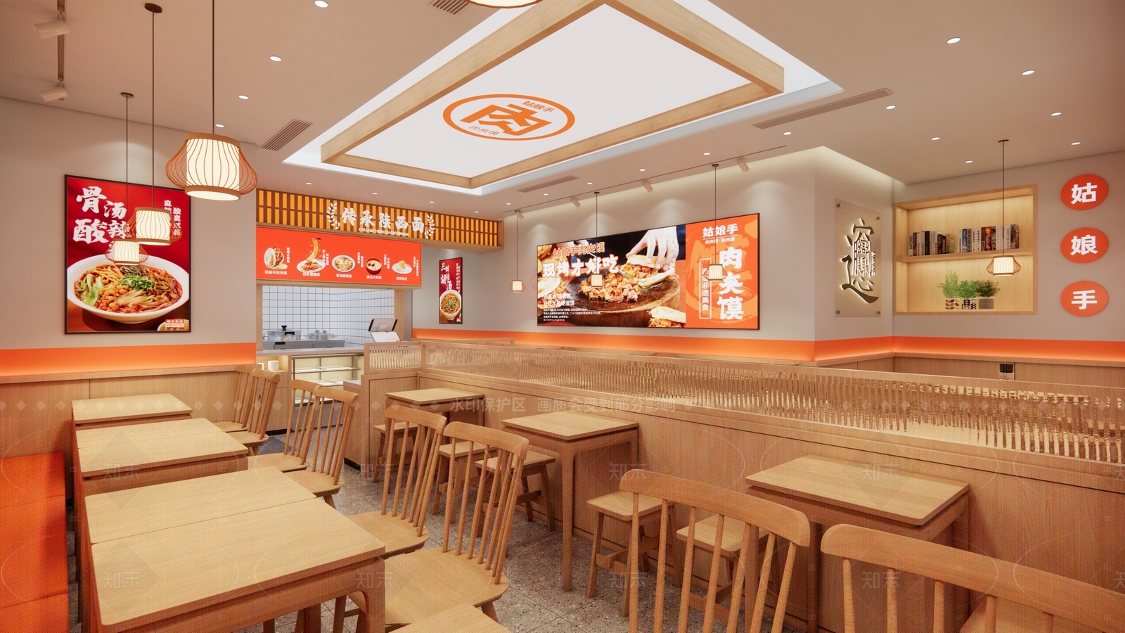 现代中餐厅SU模型下载【ID:1157435135】
