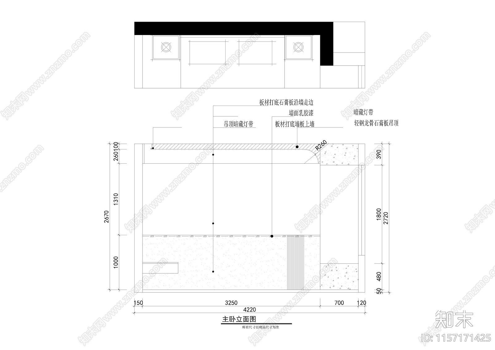 家居卧cad施工图下载【ID:1157171425】