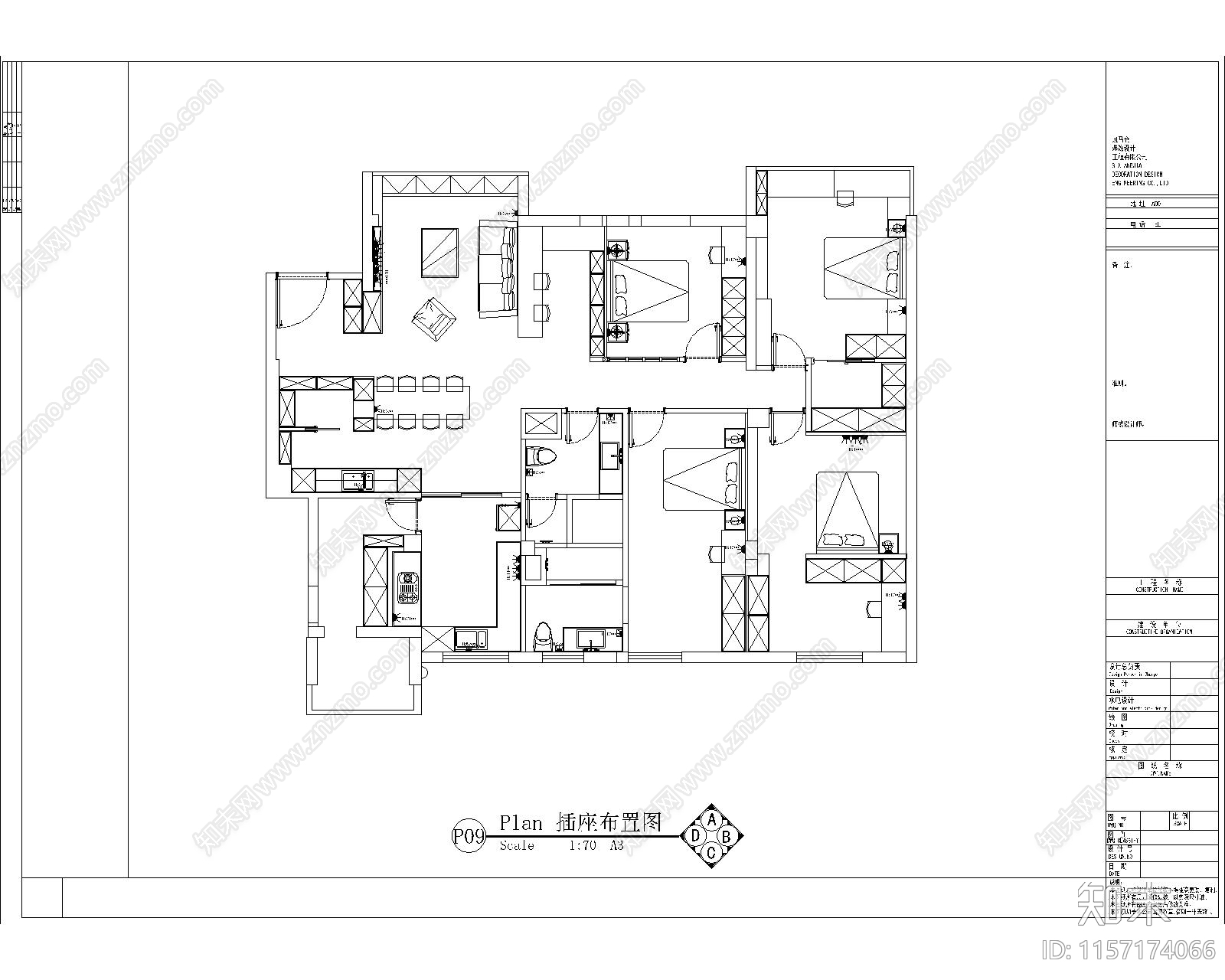 2020cad施工图下载【ID:1157174066】