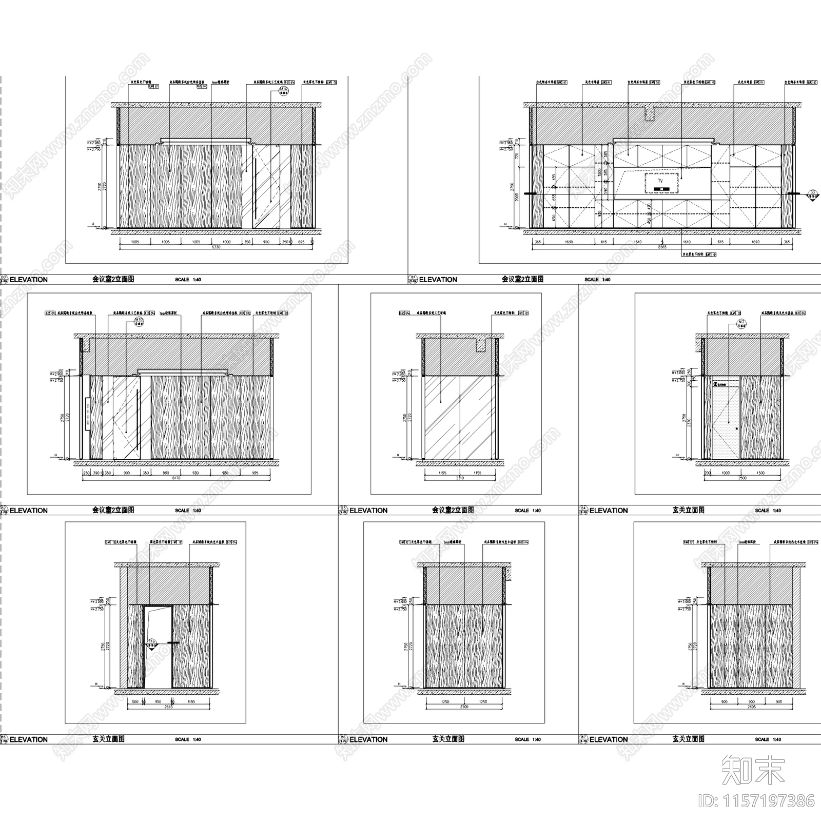 现代简约新力中心13层办公室室内工装cad施工图下载【ID:1157197386】