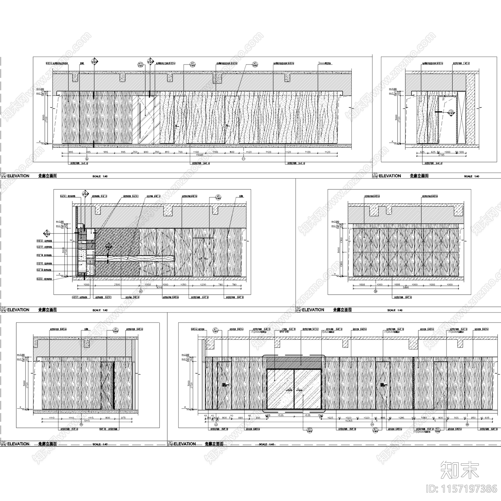 现代简约新力中心13层办公室室内工装cad施工图下载【ID:1157197386】