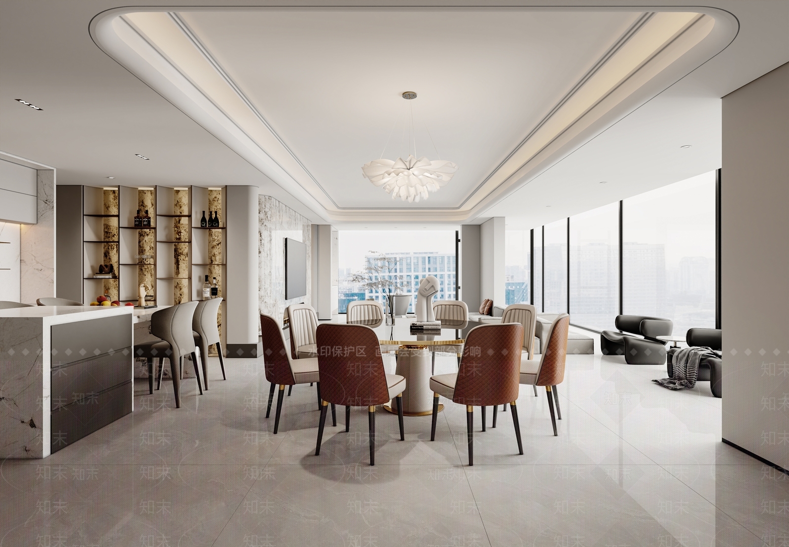 组合式储物酒柜餐边柜3D模型下载【ID:1227289064】
