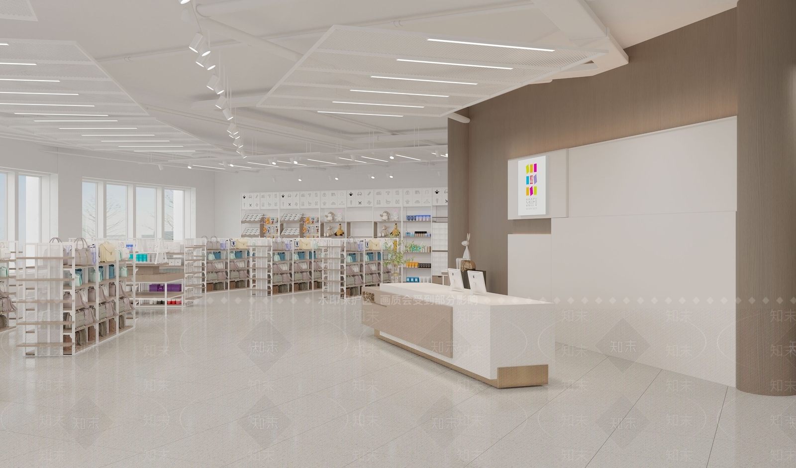 现代三福百货店3D模型下载【ID:1157199582】