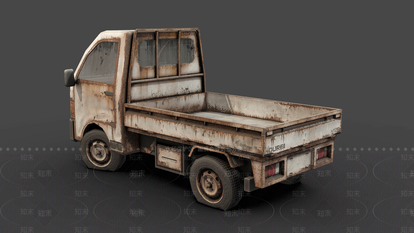 破旧汽车3D模型下载【ID:1157201196】