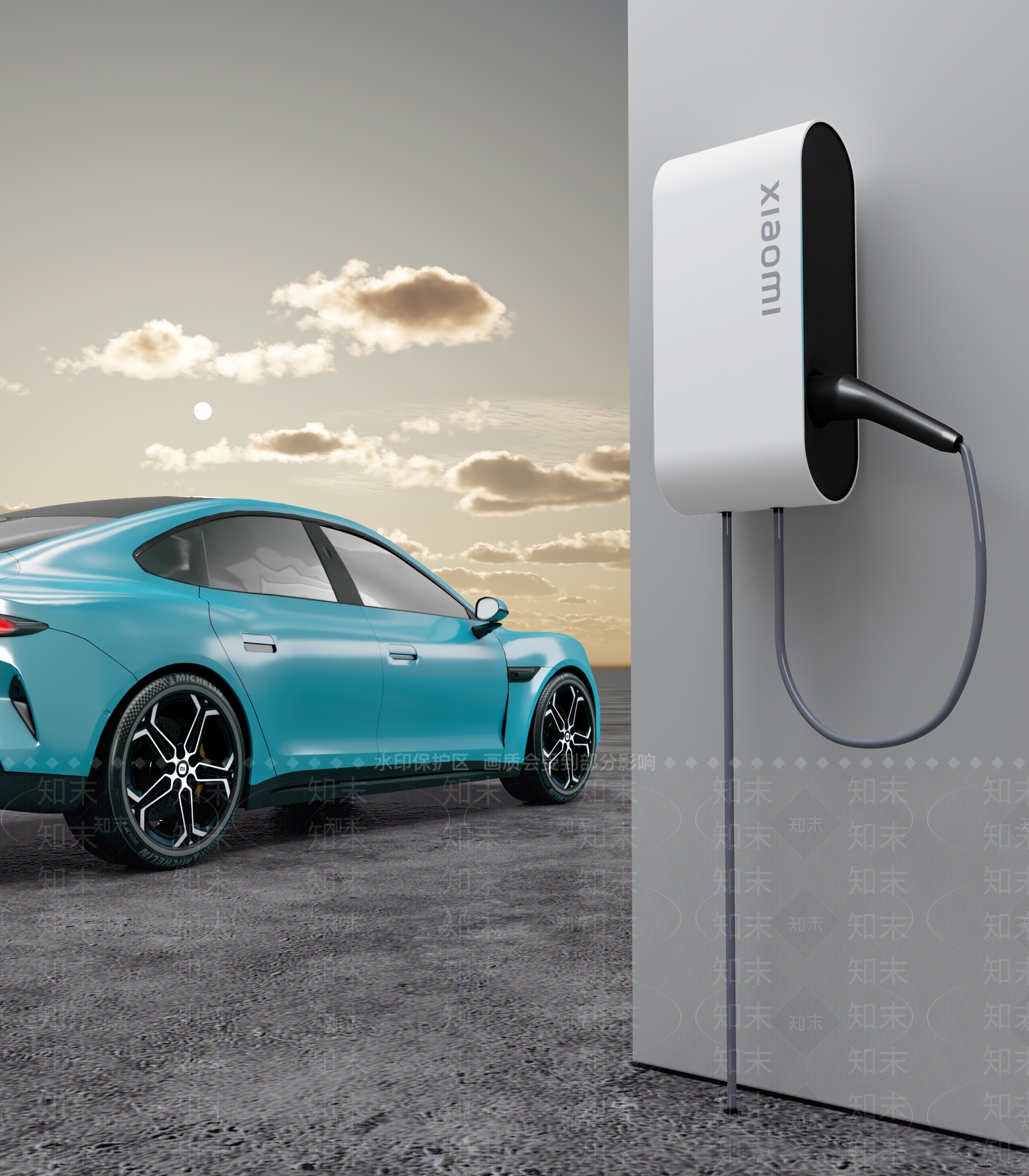 小米汽车充电桩3D模型下载【ID:1157201481】