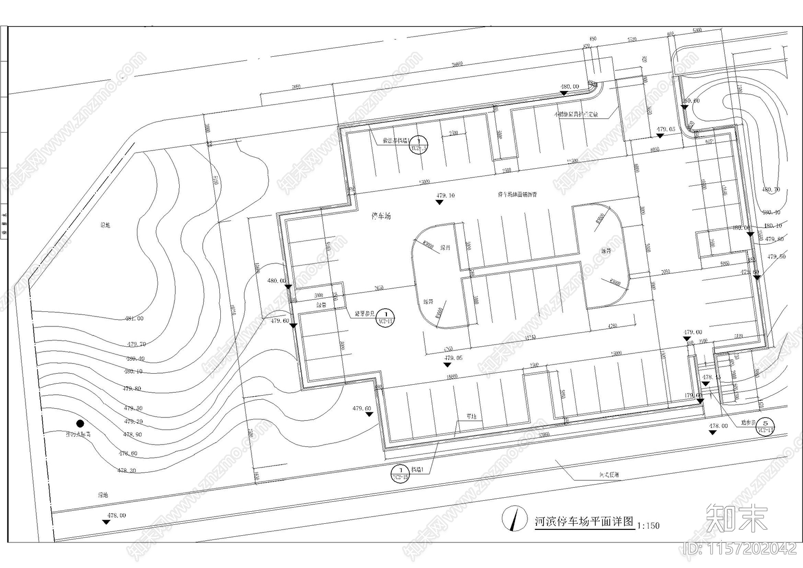 成都利通华阳住宅小区景cad施工图下载【ID:1157202042】