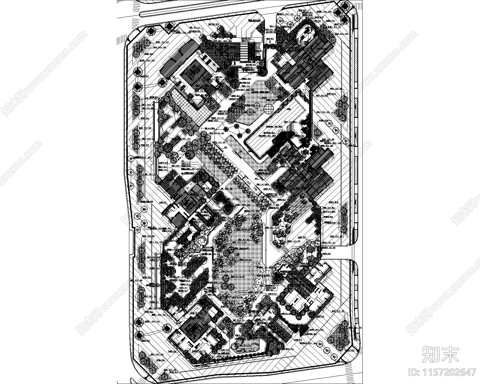 现代大区社区会客景观水电全套图纸cad施工图下载【ID:1157202647】