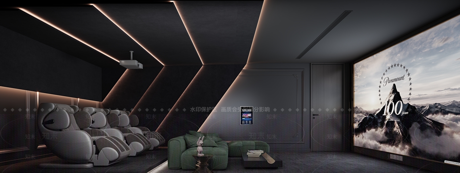现代影音室3D模型下载【ID:1157207244】