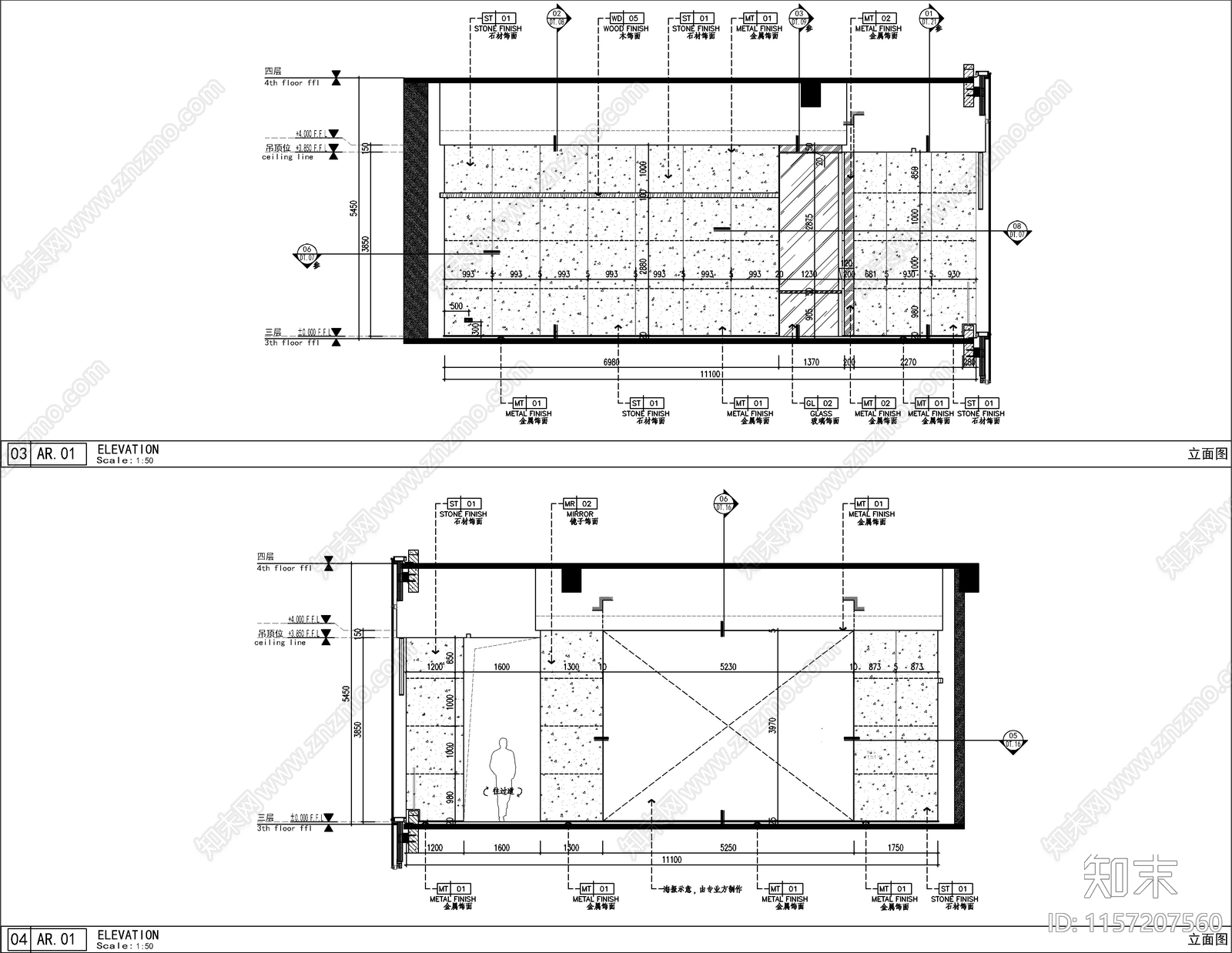 现代健身房室内设计ca施工图下载【ID:1157207560】