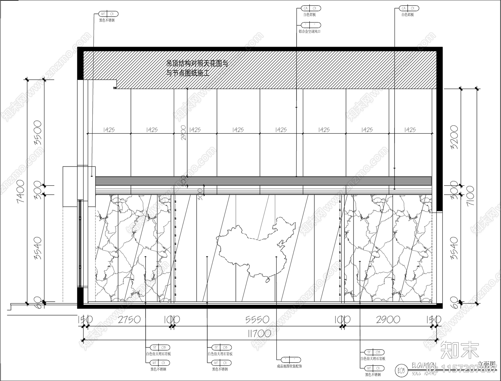 现代健身房室内设计cacad施工图下载【ID:1157207807】