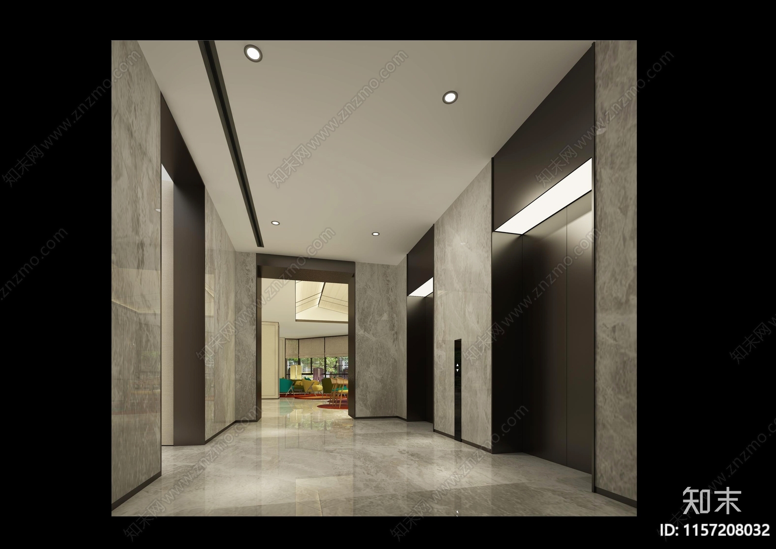 电梯厅立面及大样图施工图下载【ID:1157208032】