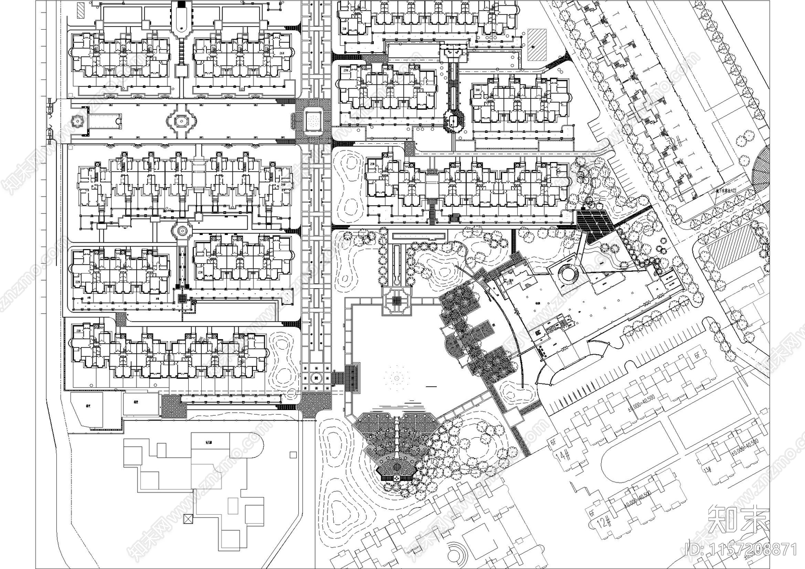 北京山水奥园板楼景施工图下载【ID:1157208871】