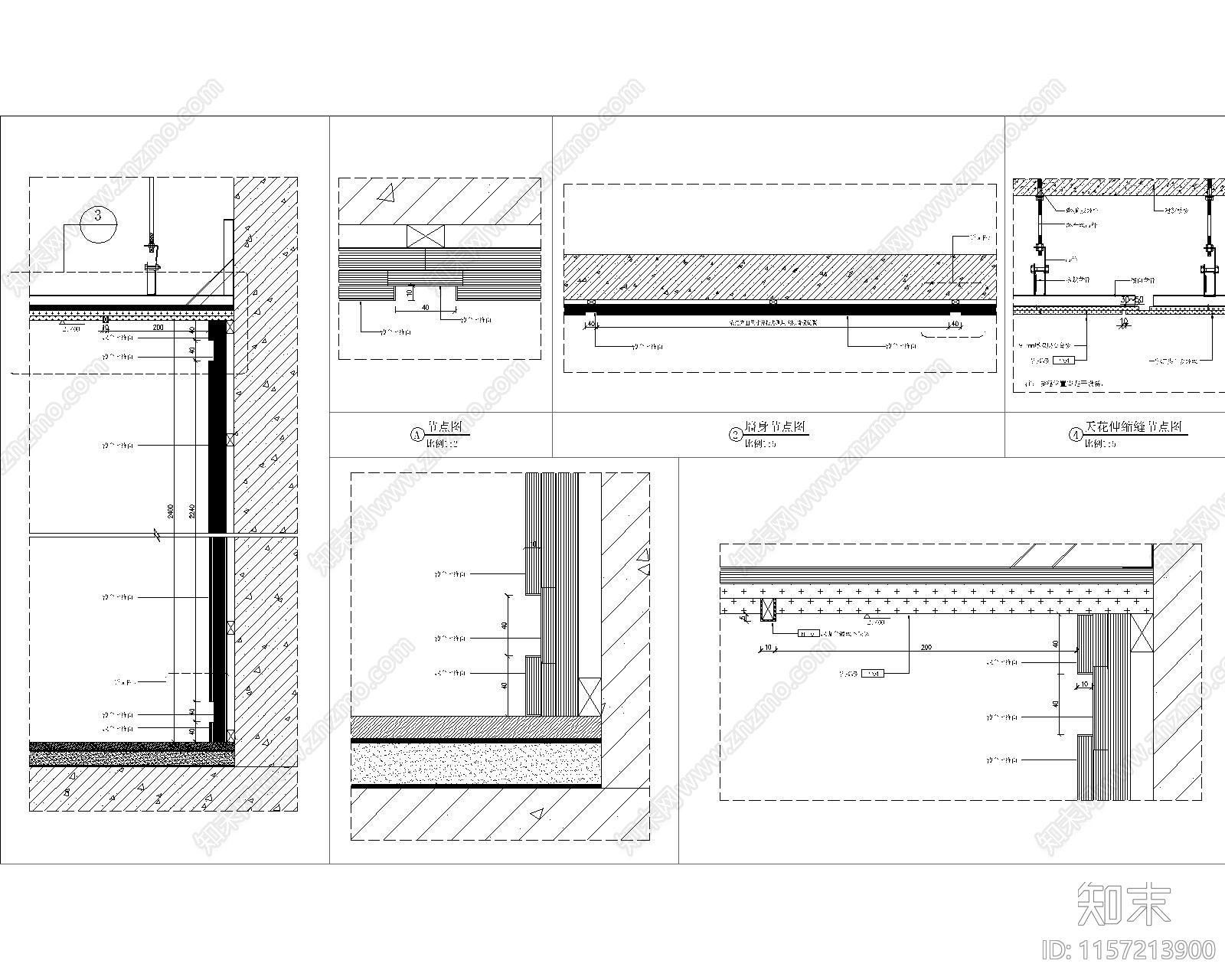 某酒店cad施工图下载【ID:1157213900】