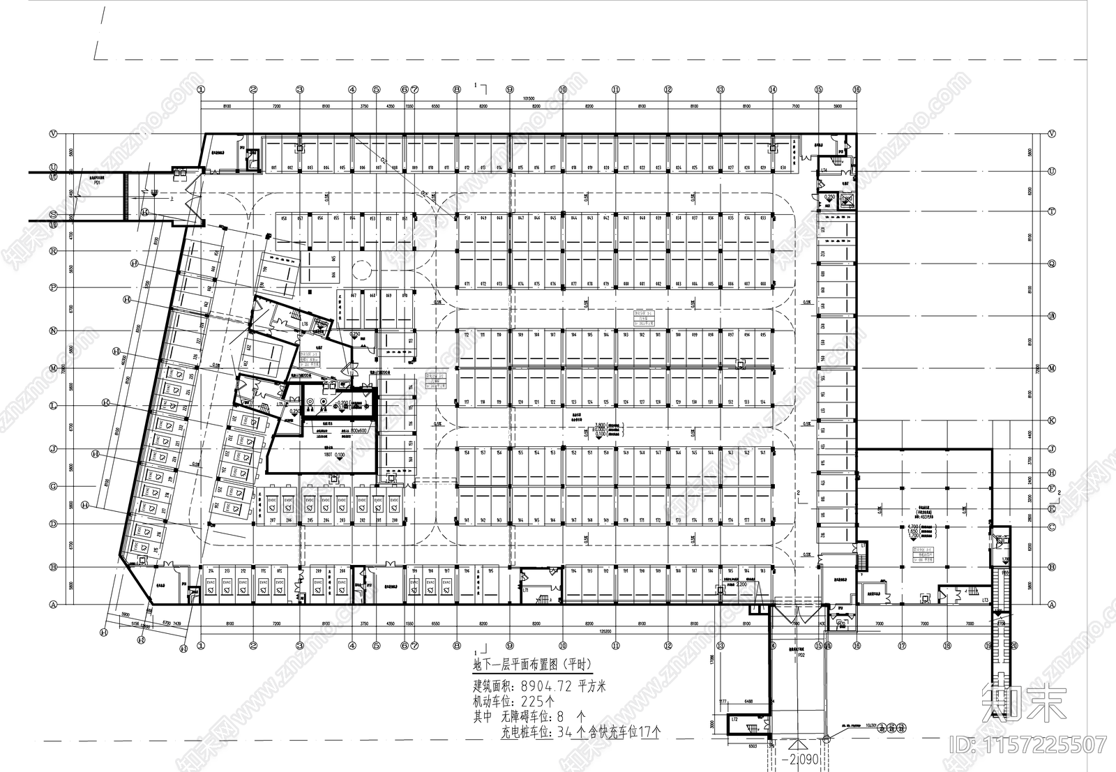 大云幼儿园南侧公园新建地下室cad施工图下载【ID:1157225507】