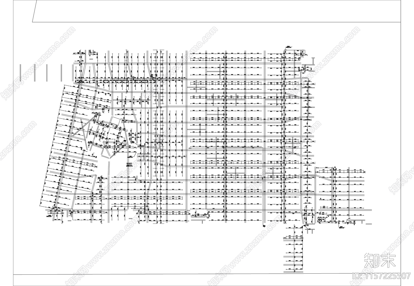 大云幼儿园南侧公园新建地下室cad施工图下载【ID:1157225507】