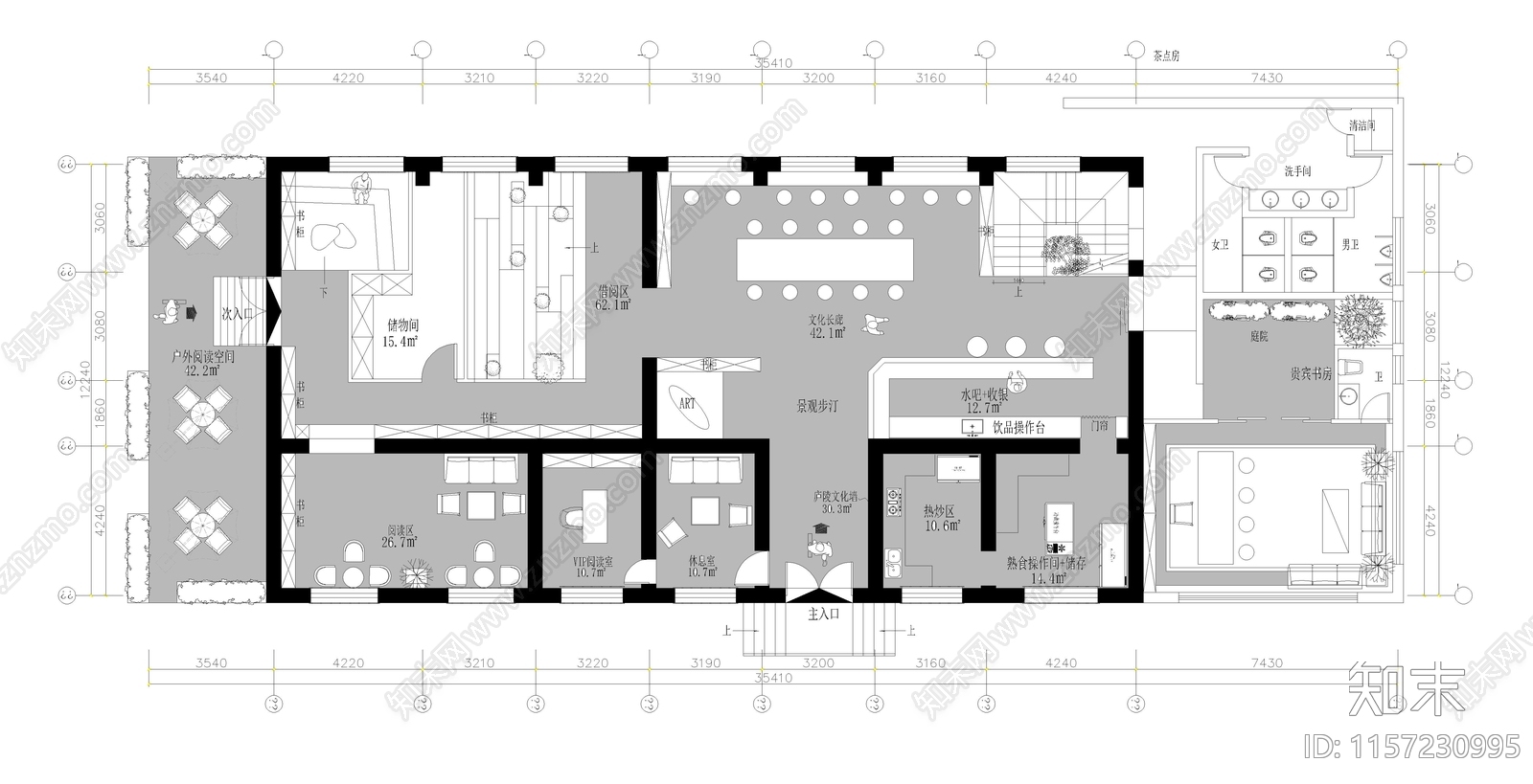 全套书店CAcad施工图下载【ID:1157230995】