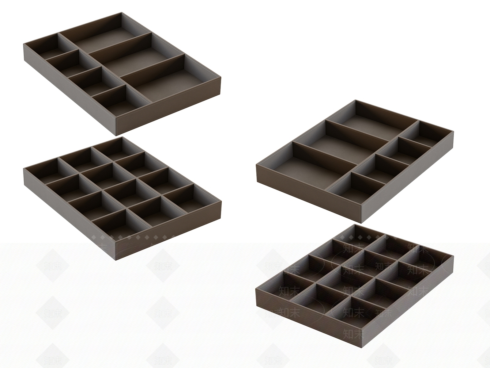 现代简约首饰盒子3D模型下载【ID:1157237846】