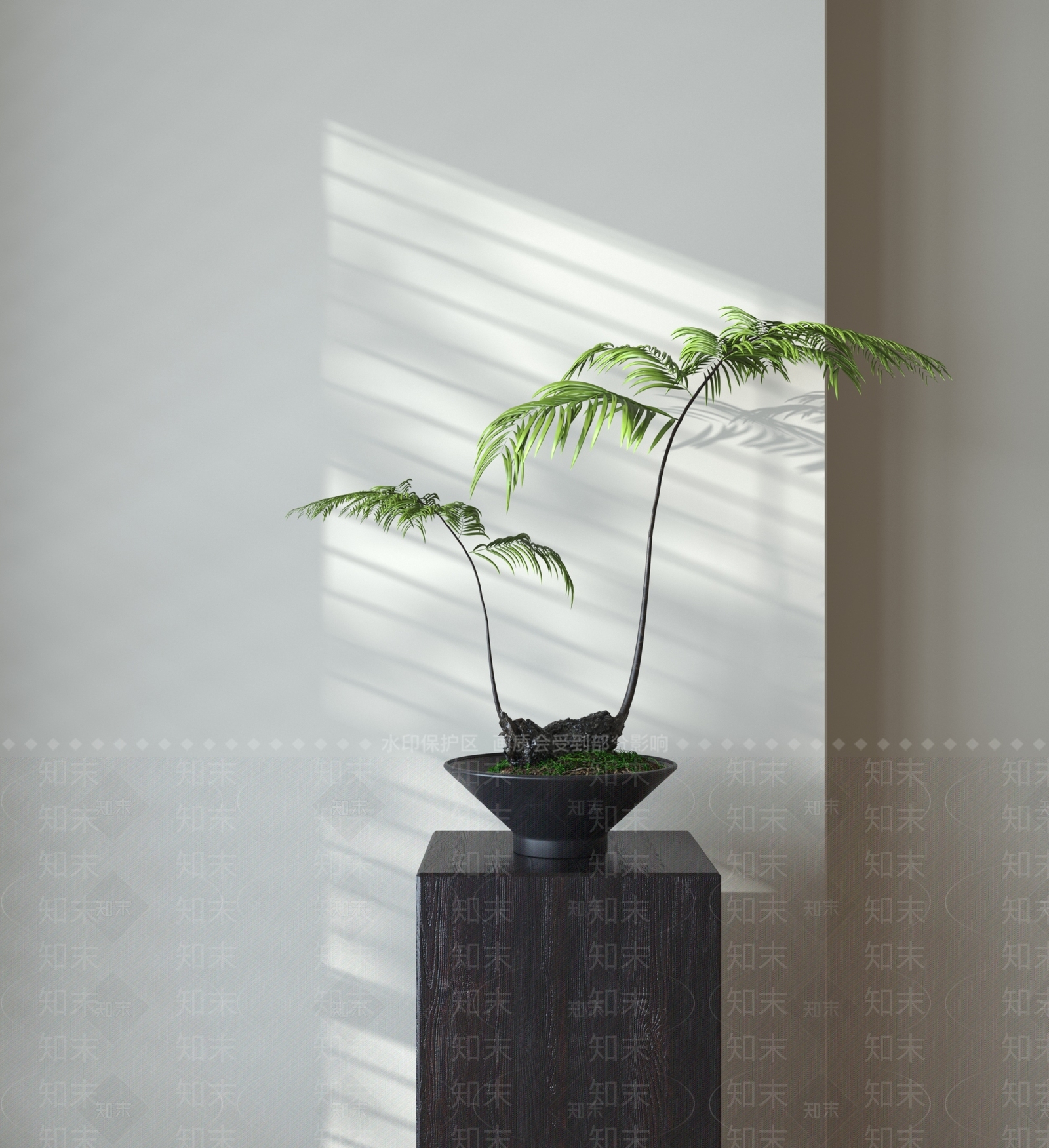 新中式盆景3D模型下载【ID:1157239132】