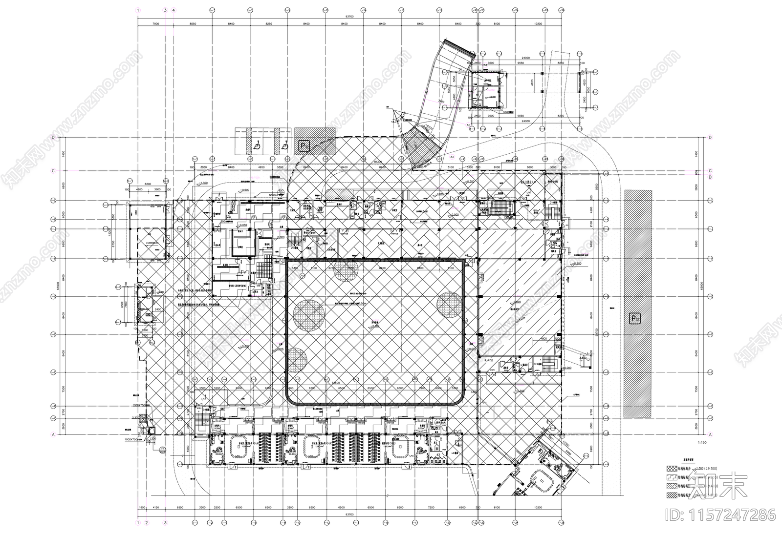 城区30班幼儿园建筑单体cad施工图下载【ID:1157247286】