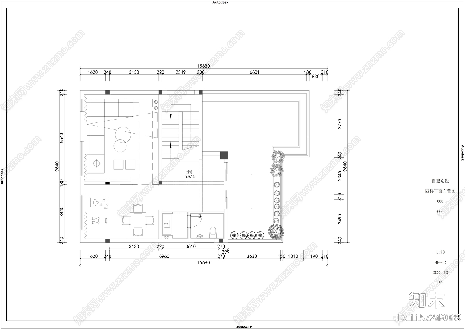 现代别墅自建房全cad施工图下载【ID:1157249089】