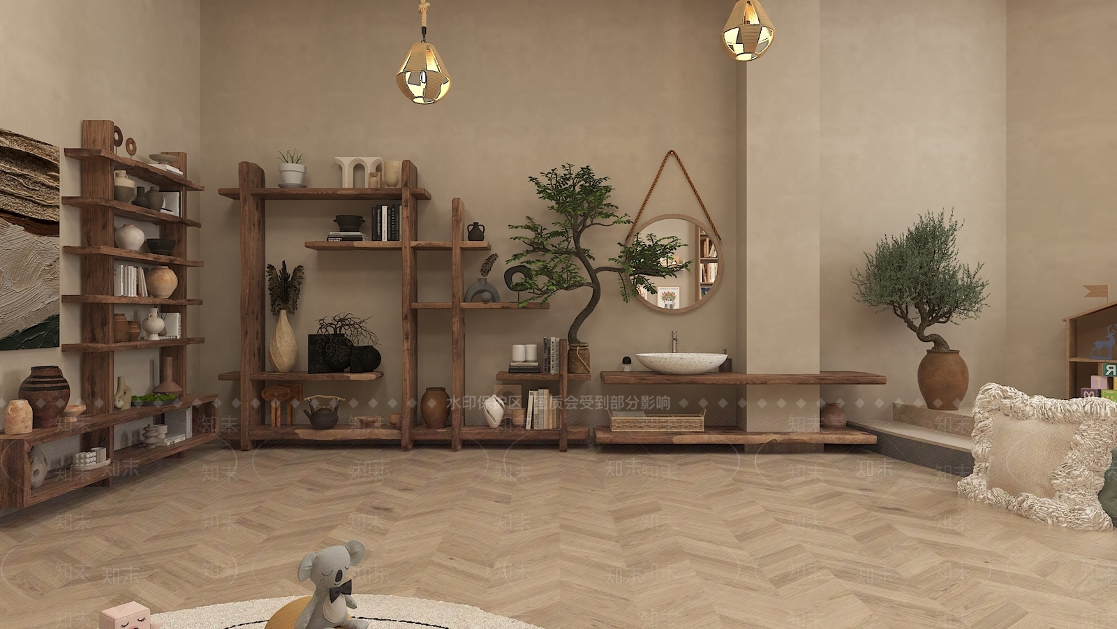 现代儿童娱乐室3D模型下载【ID:1214381374】