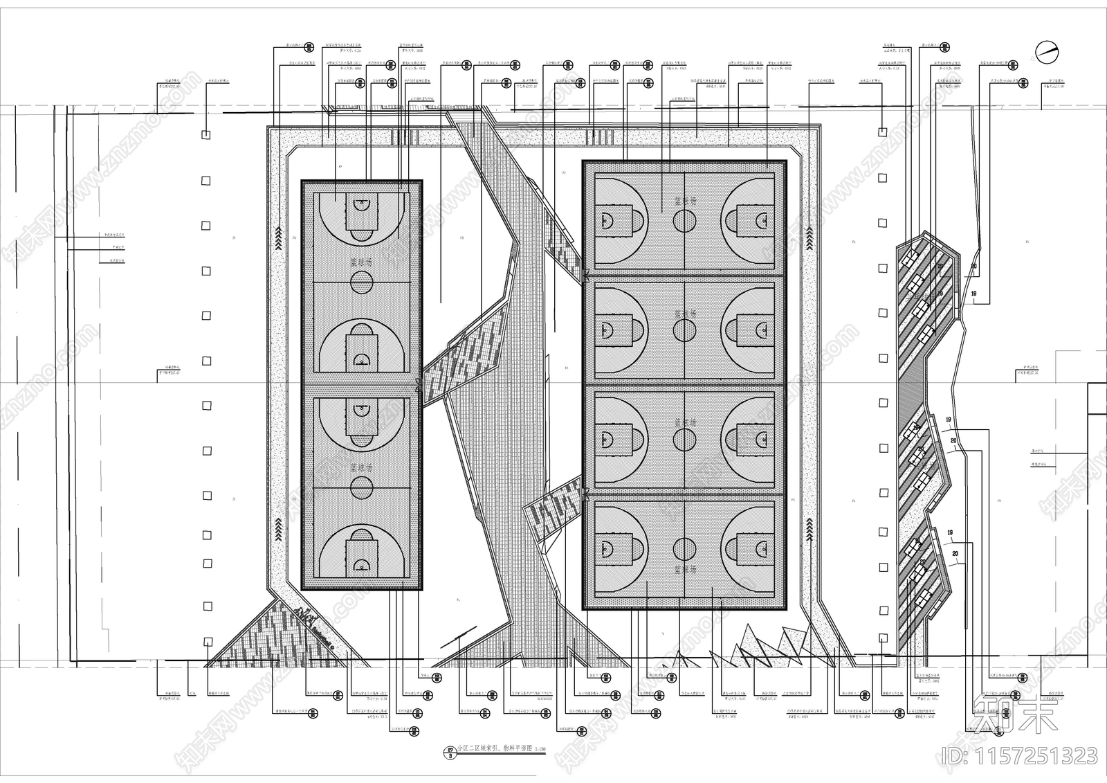 4套精品体育公园完整景cad施工图下载【ID:1157251323】
